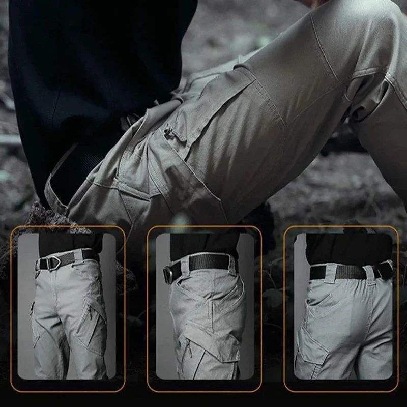 Men’s Cargo Pants Tactical Waterproof Outdoor Work Hiking Combat Trousers US