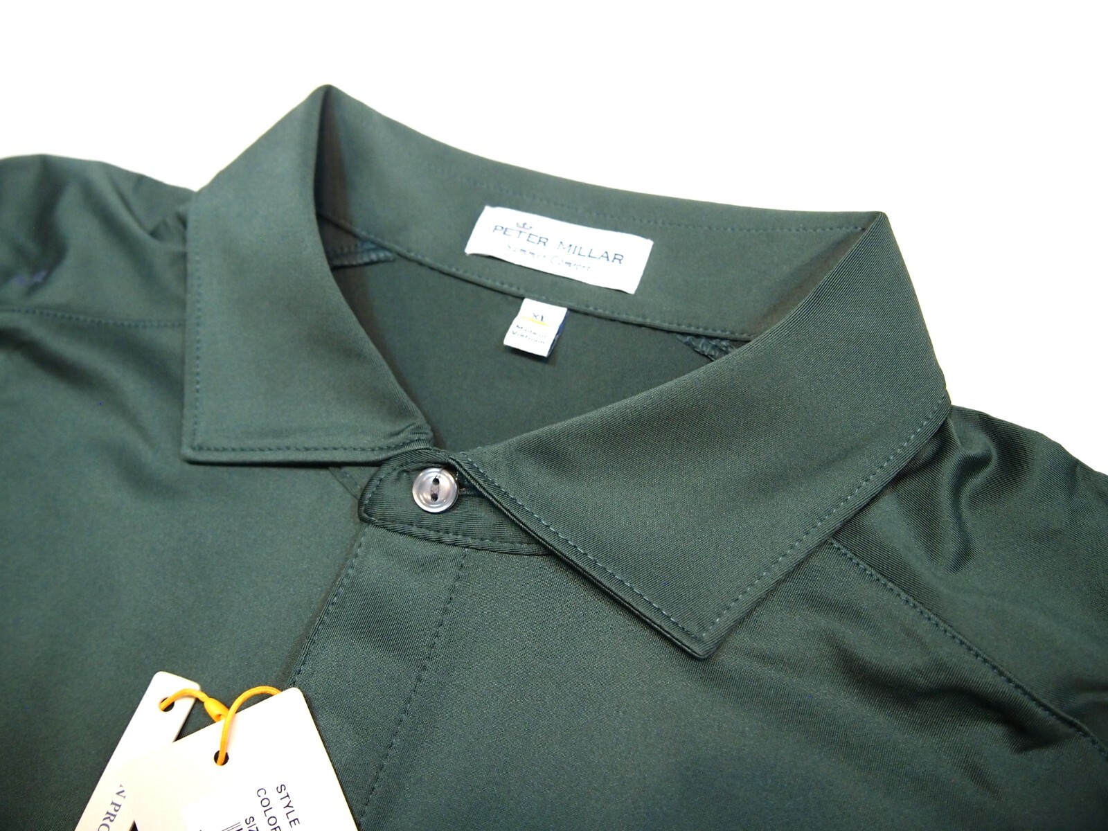Peter Millar Performance Fabric Forge Jersey Polo Golf Shirt NWT XL $98 Balsam