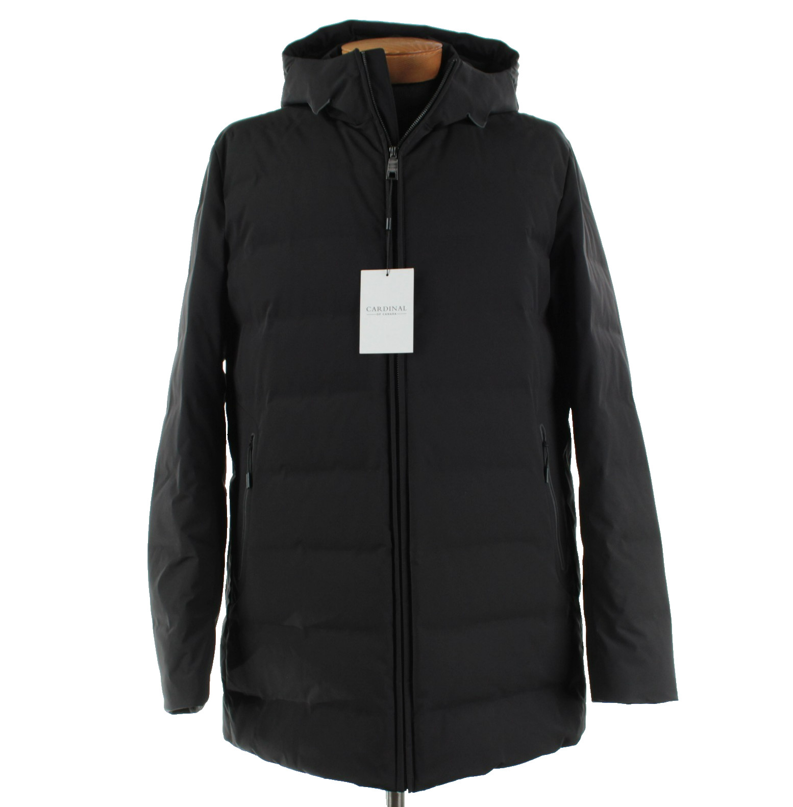 Cardinal of Canada NWT Nylon Blend Hooded Jacket Size XXL US In Black