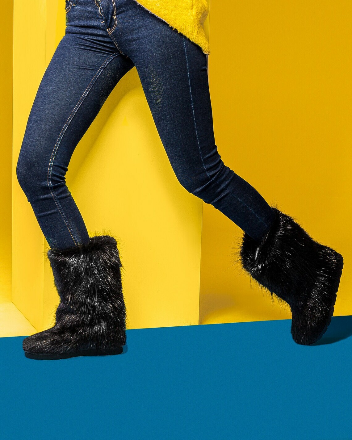 Nutria Fur Boots for Women, Winter Snow Boots Mukluks, Womens Moutons, Handmade