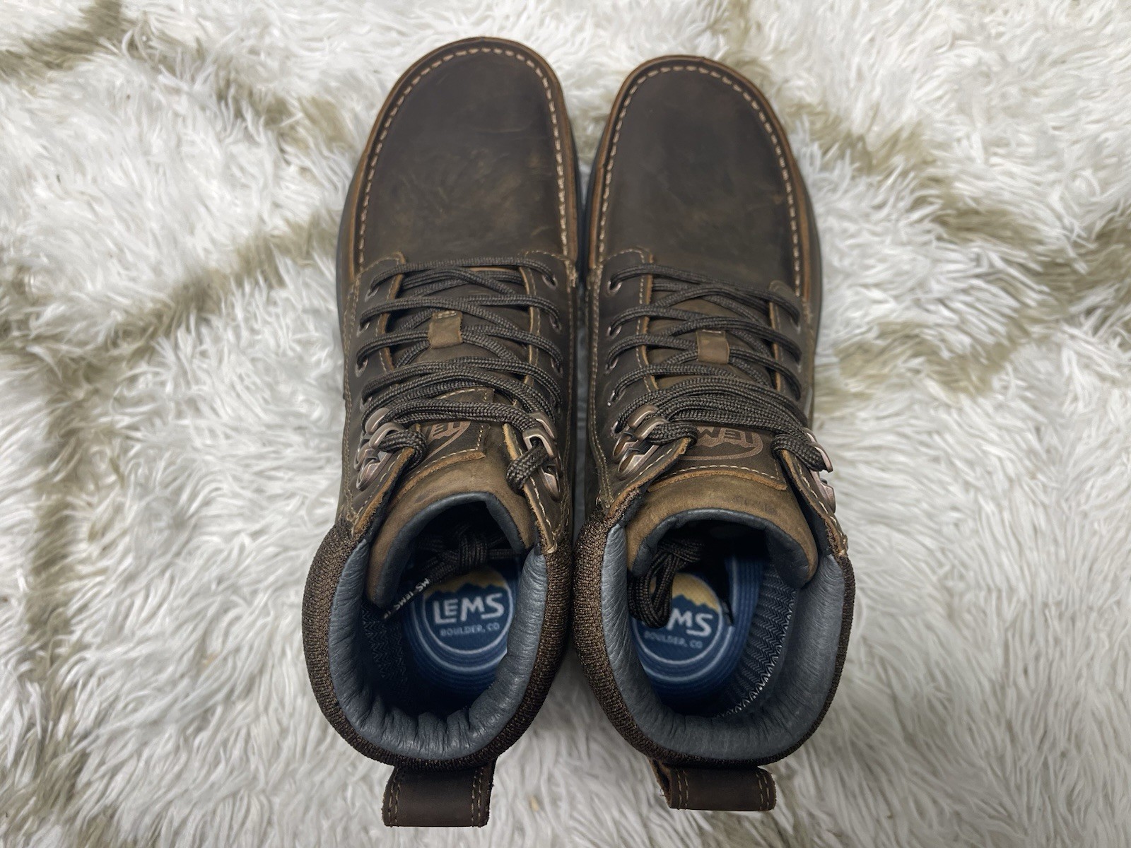 🧡NIB*Lems Boulder Boot Grip Waterproof Men’s Size 10 Full-Grain Oiled Leather🧡