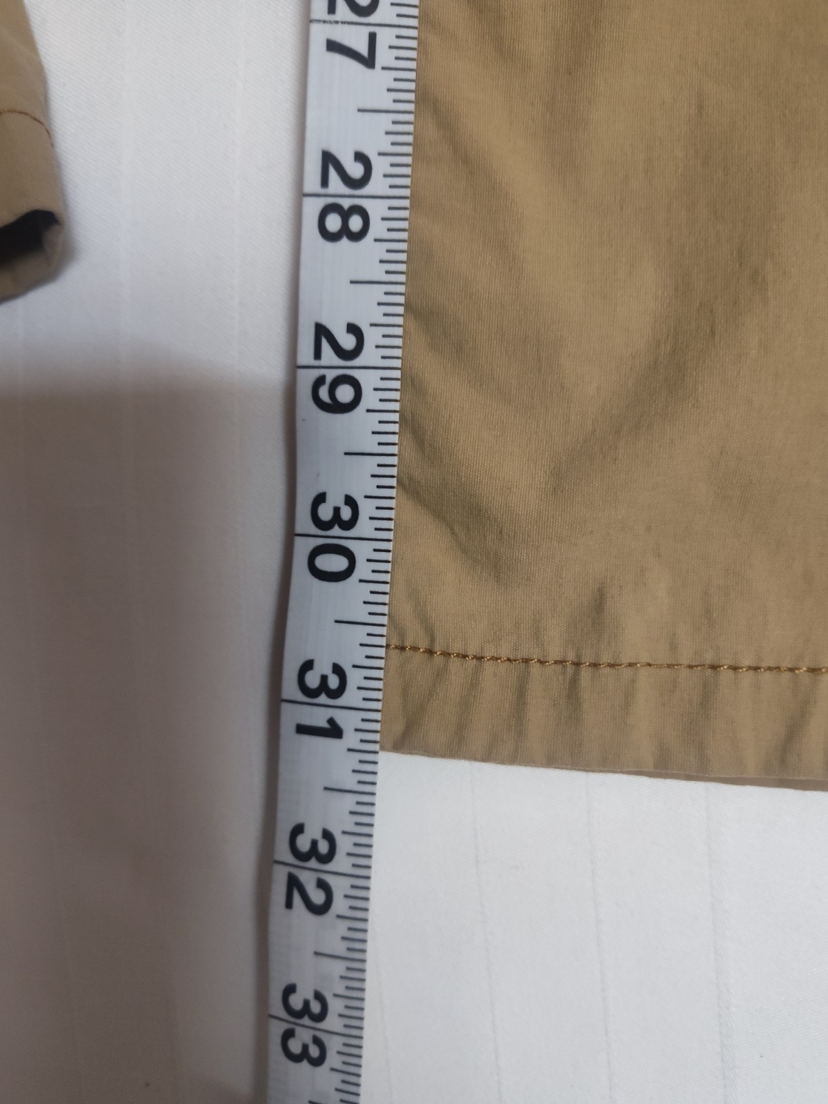 Kenneth Cole Gusseted 34×32 Slim Chino Performance Functional Tan Mens Pants
