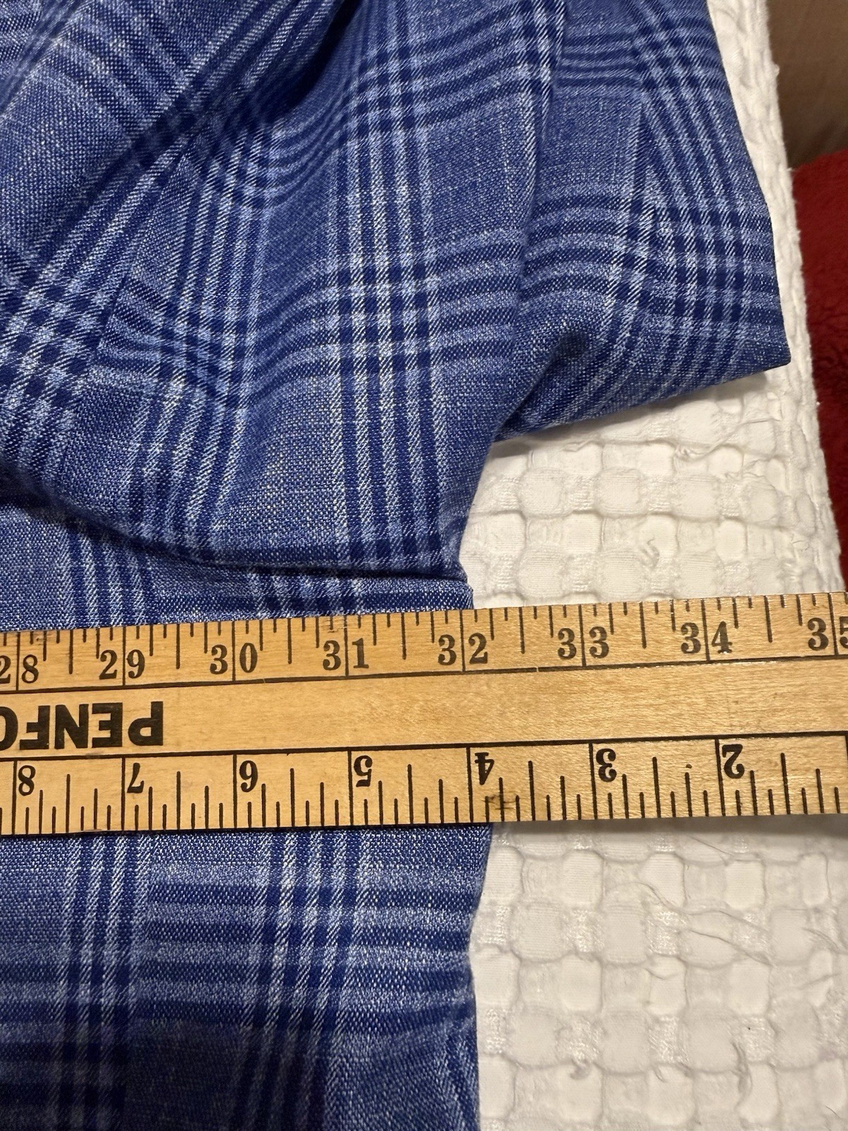 Oak Hill Men’s Blue Plaid Sport Coat 5XL 62/64R Big & Tall 2-Button