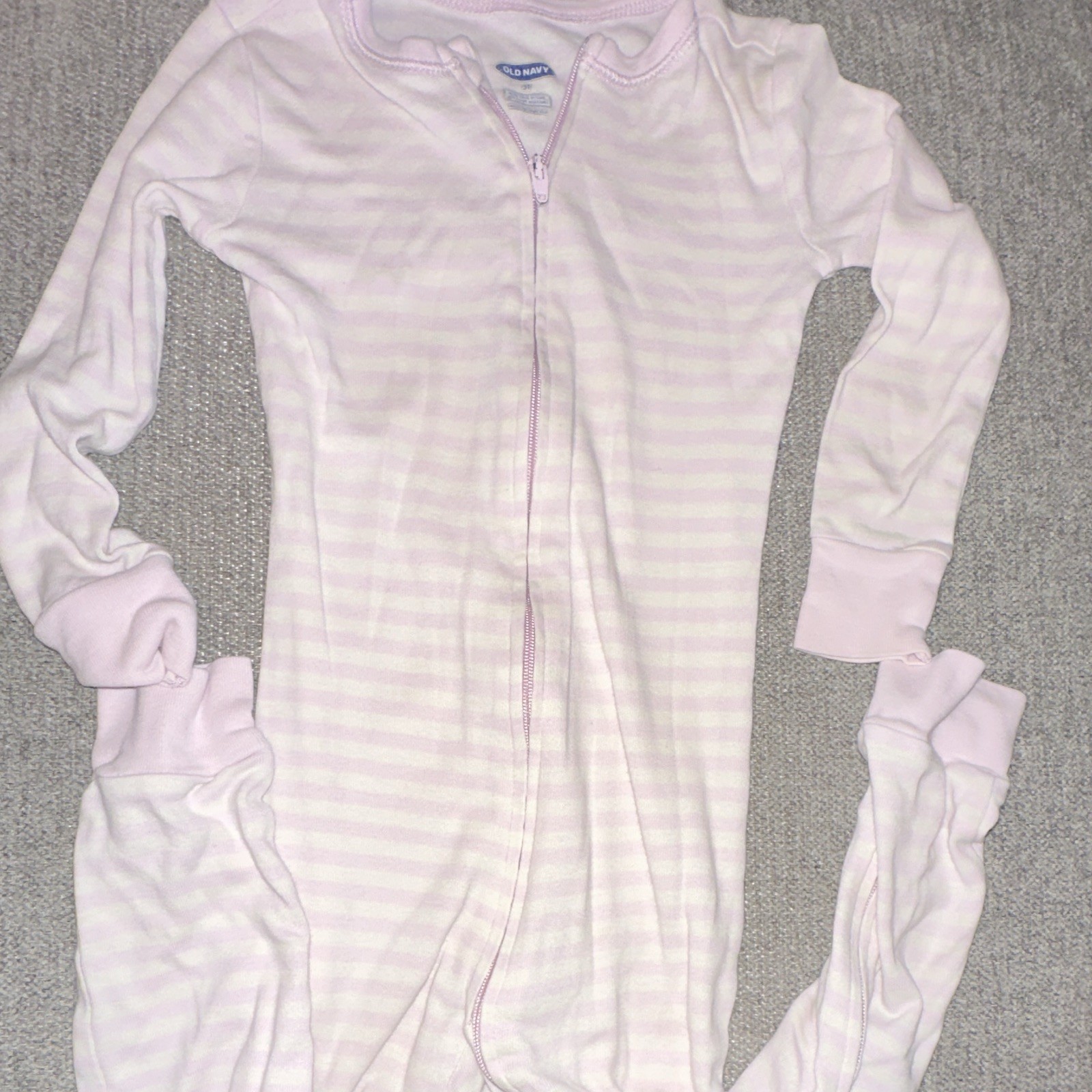 Assorted Pajamas 3T Cotton Footed One Piece 4 pair Lot 3 Old Navy & 1 Cat& Jack