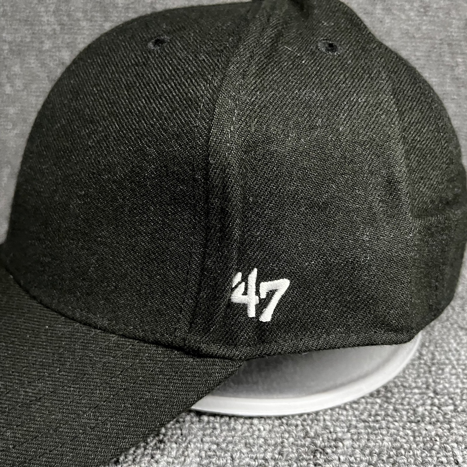 ’47 Brand Blank Dad Hat Strapback Black Curved Brim Cap Unknown