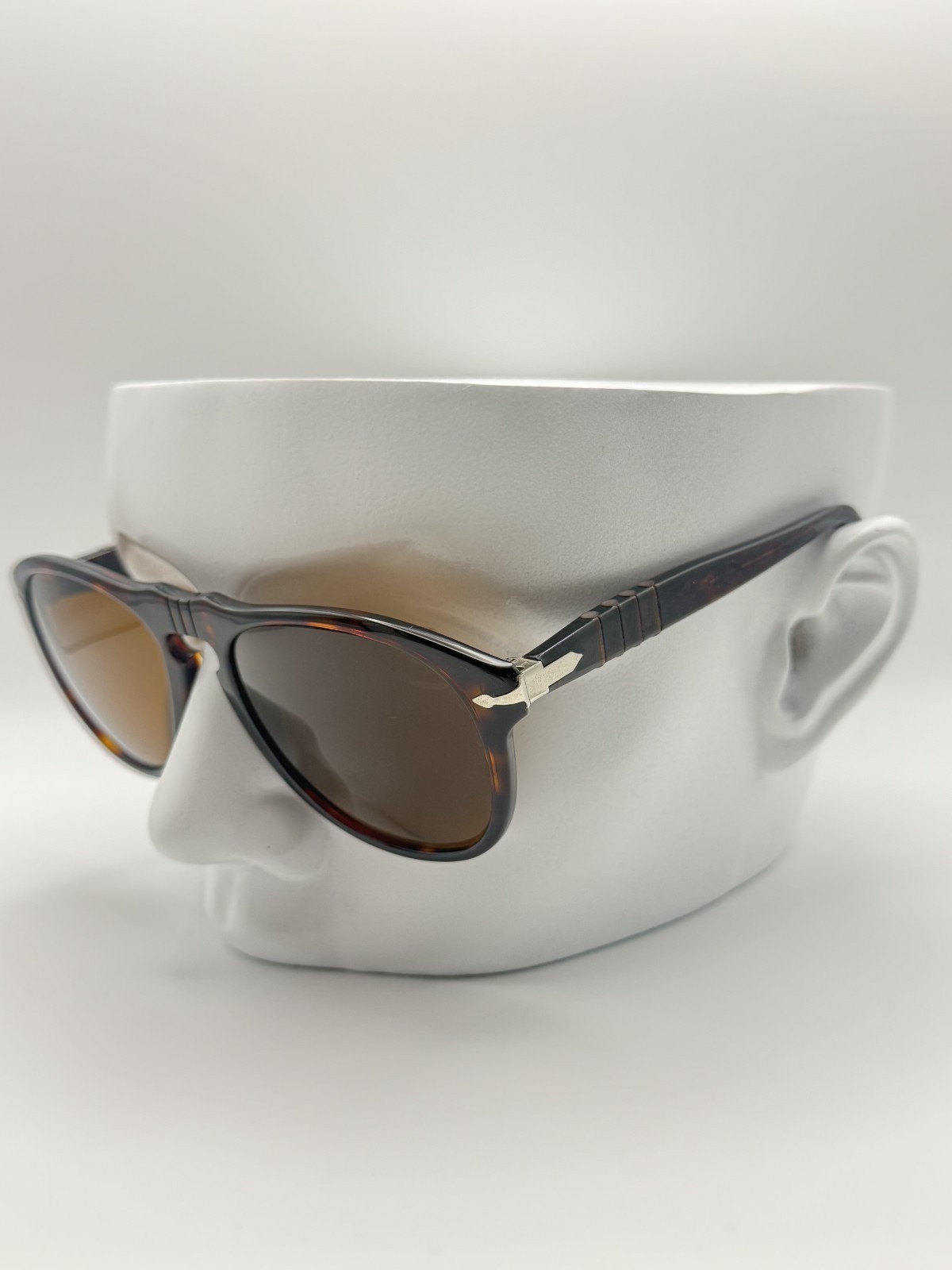 Persol 649 Havana Aviator Sunglasses 54mm Italy