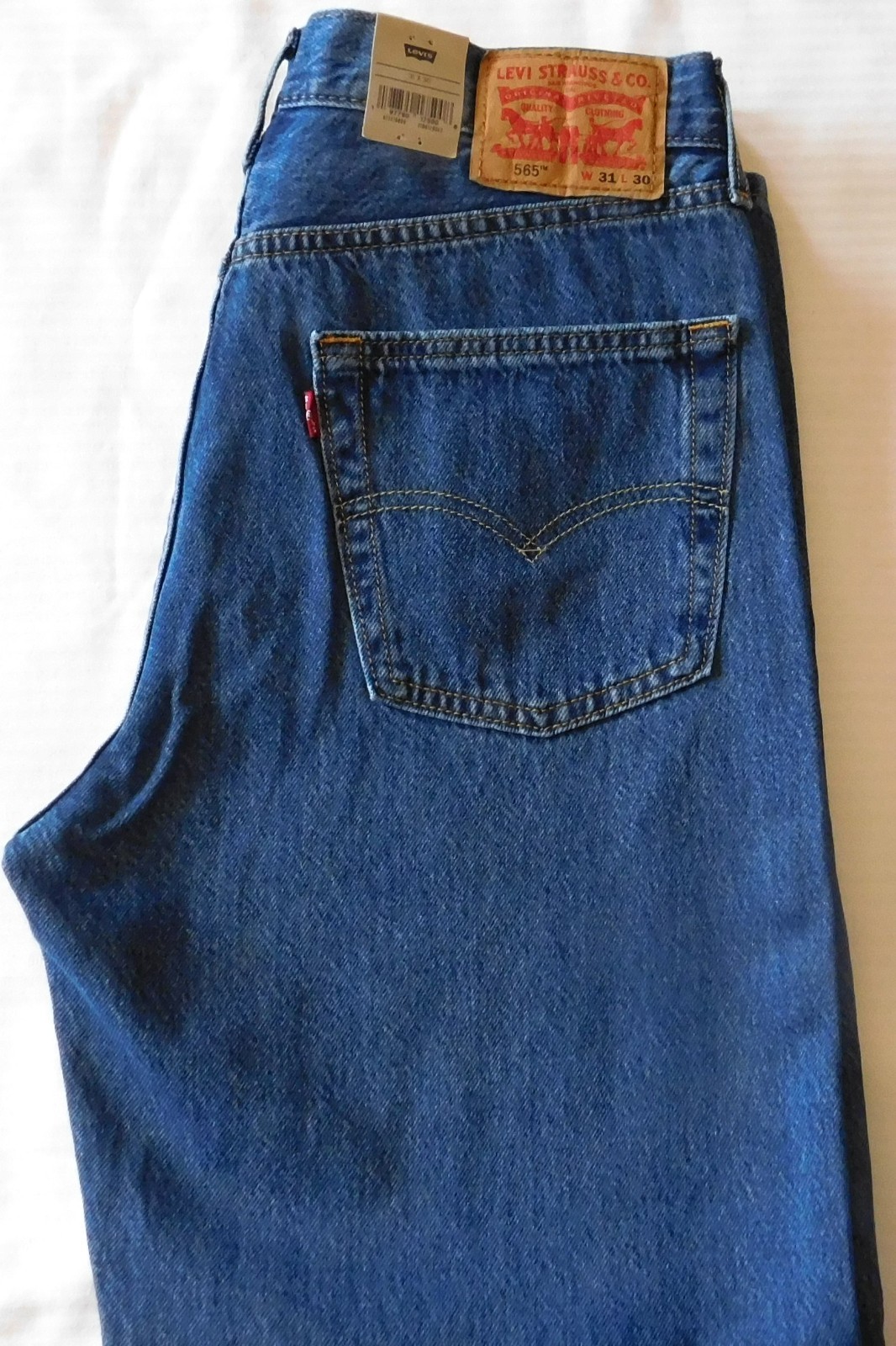 LEVIS 565 97′ Loose Straight Jeans Loose Throughout At Waist Props to You Blue
