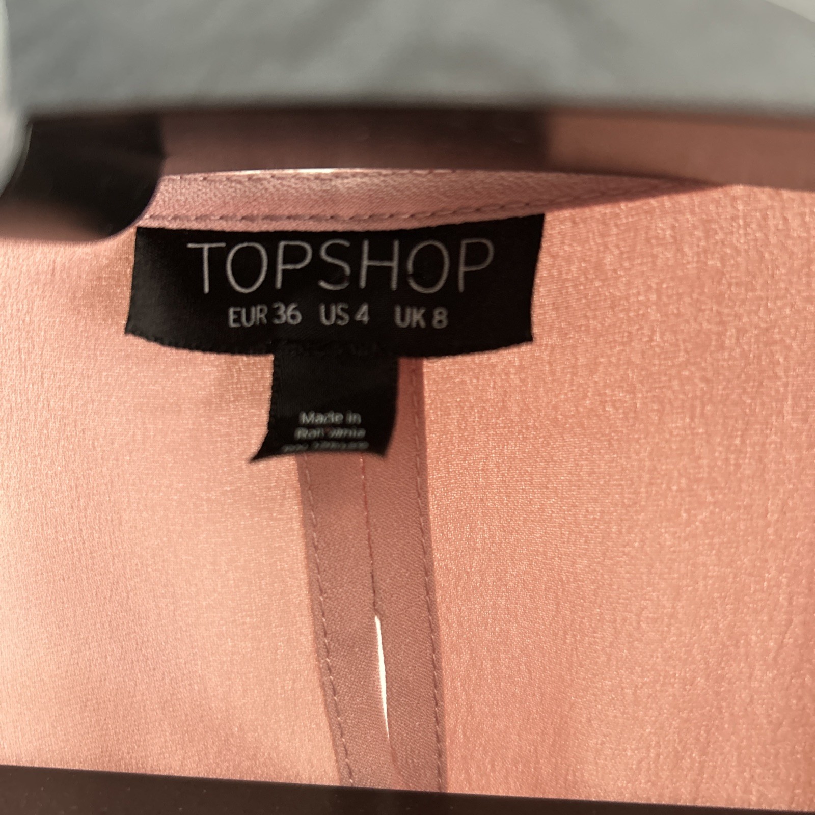 Topshop Asymmetrical Wrap Dress casual/ formal size 8 Pink