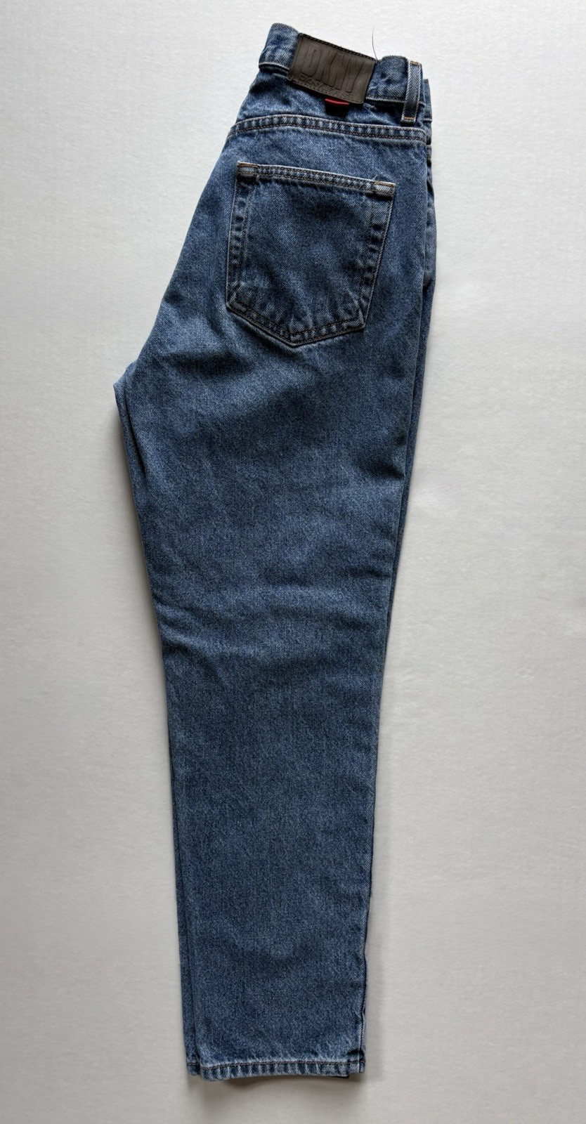 Vintage 90s DKNY Jeans Size 8 Inseam 28 Made in USA High Rise Straight Leg Blue