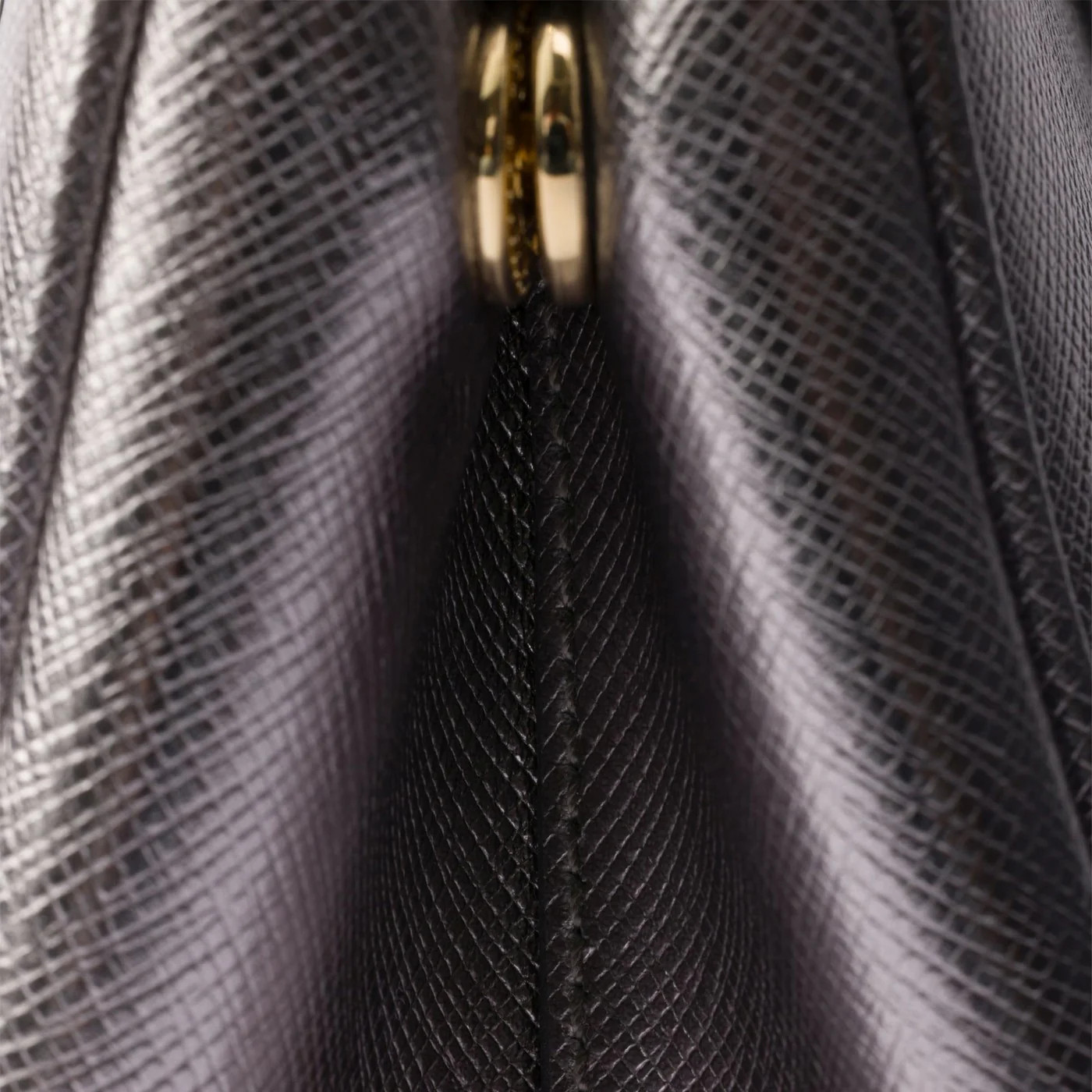 Prada Galleria Mini Chrome Patent Saffiano Bag