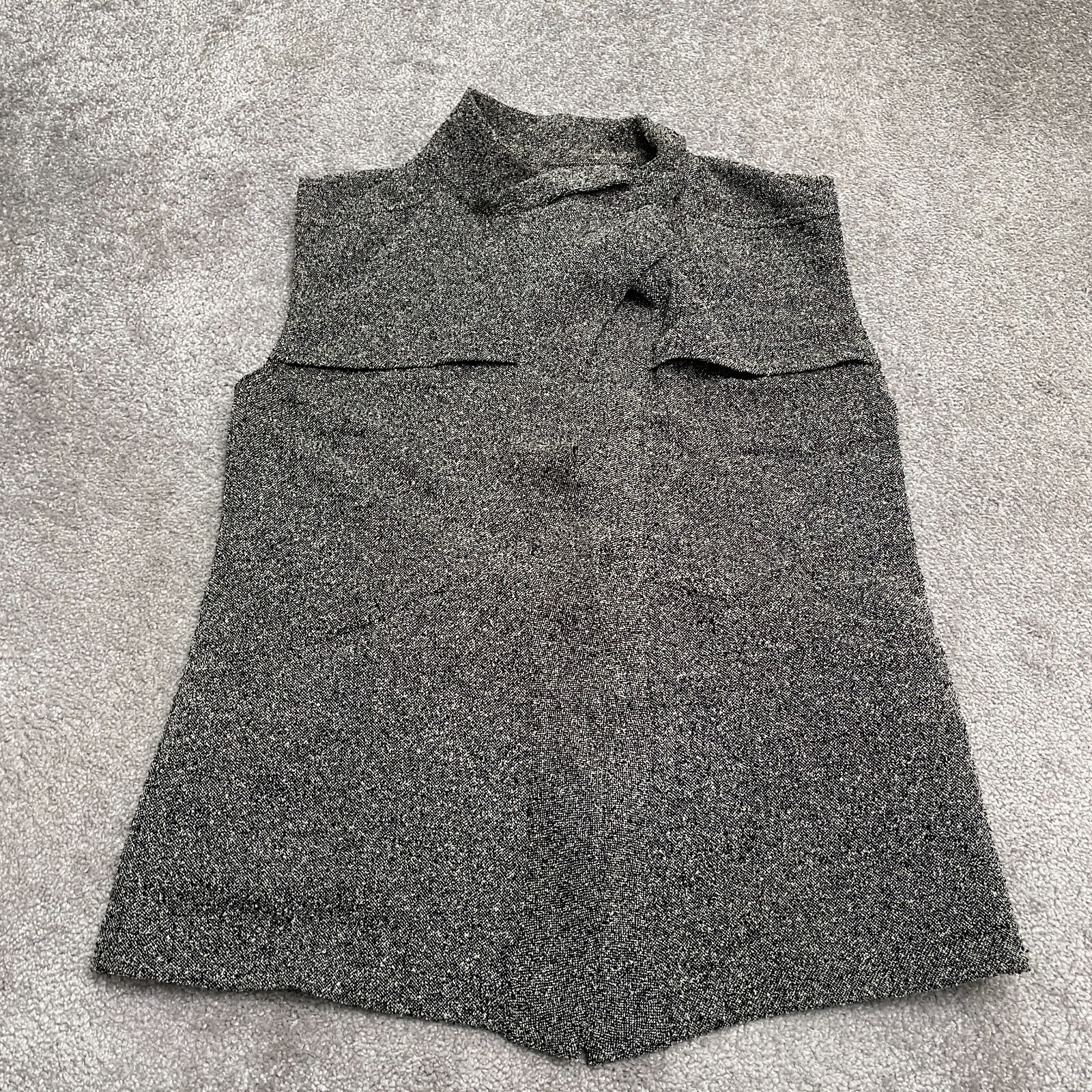 Melrose And Market Open Sweater Vest Womens Small Heather Gray Sleeveless Casual