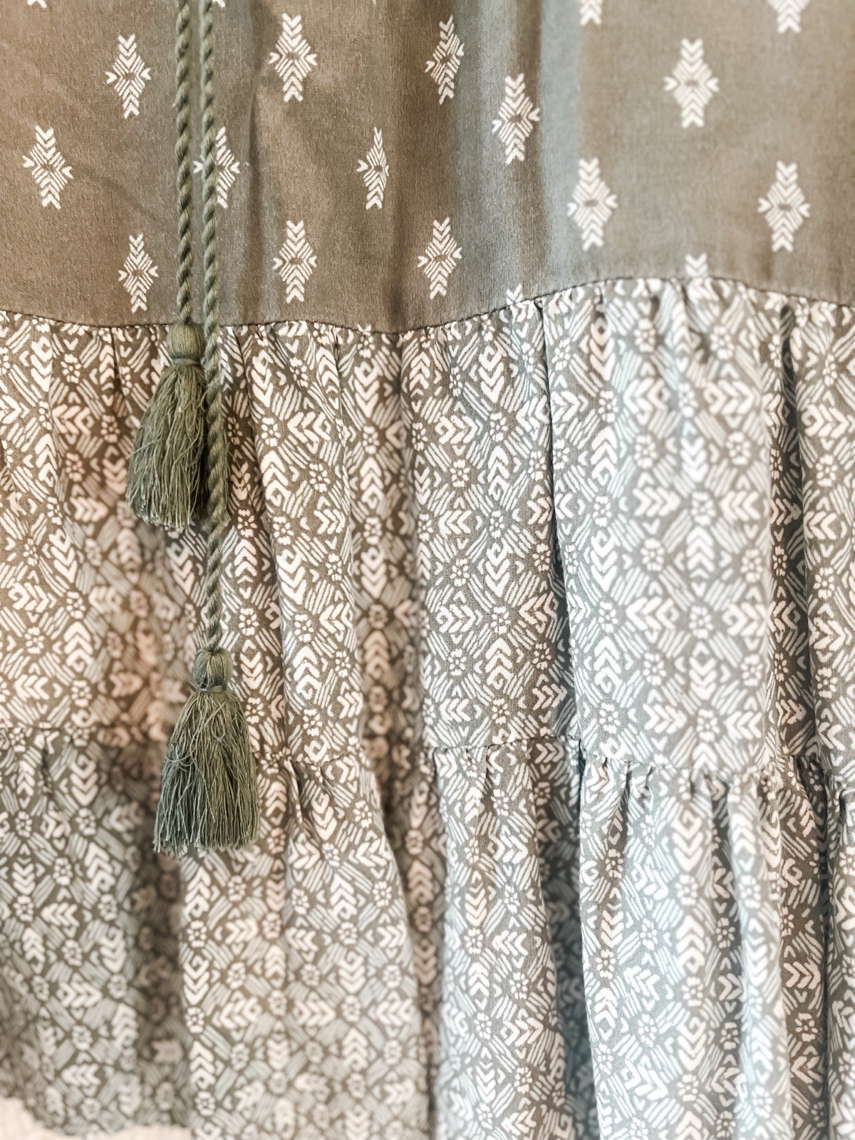 Mudd Boho Tie Front Peasant Top XL Wide Sleeves 🌿✨
