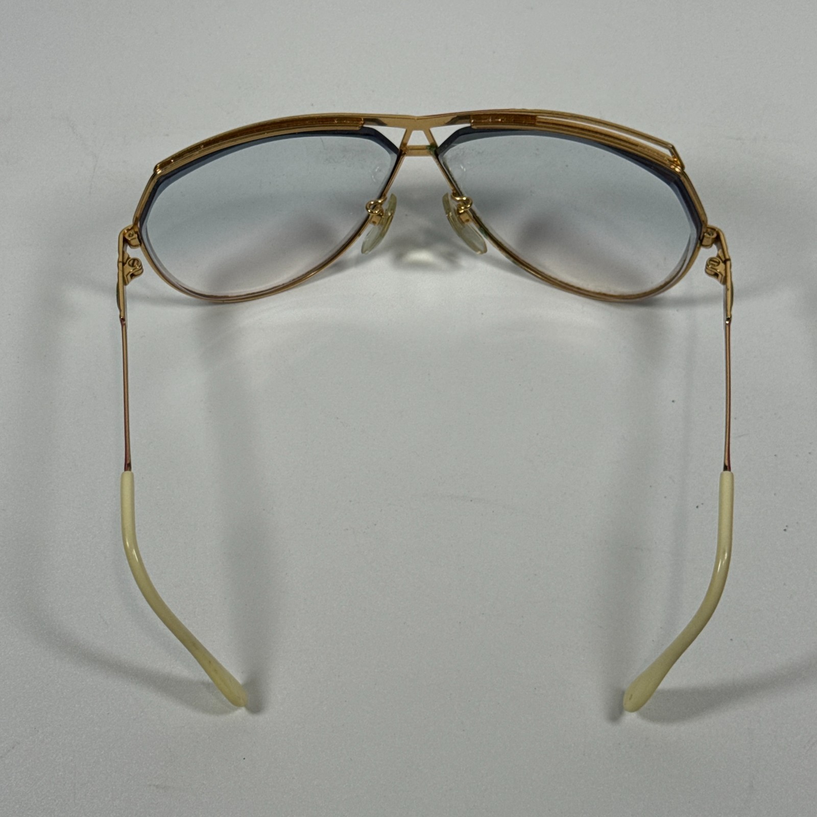 Vintage CAZAL Mod 954 COL 359 68mm Pink Gold Aviator Glasses Frames West Germany