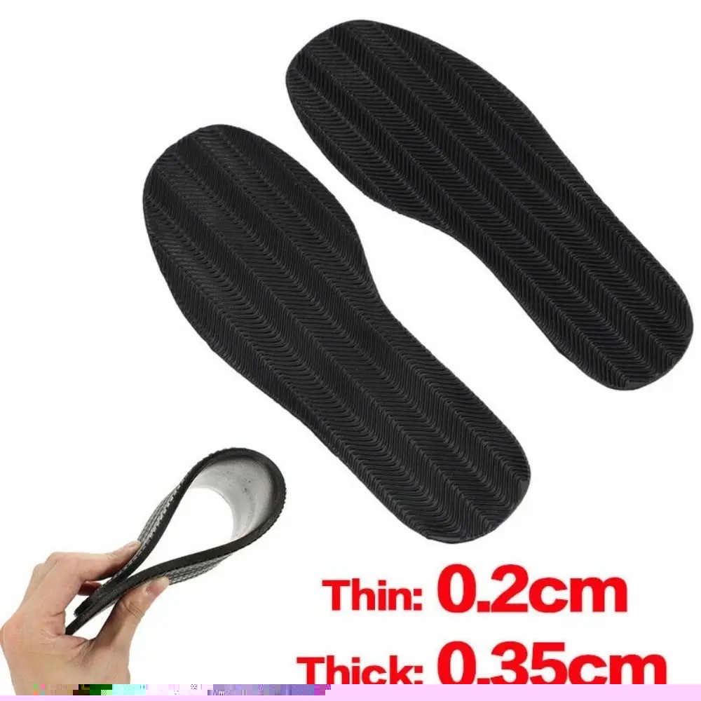 US SHIP 1 Pair Anti Slip Rubber Full Soles DIY Shoes Repair Supplies