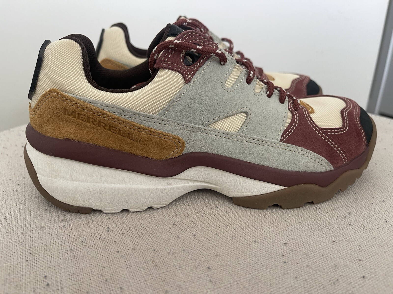 Women’s Merrell 1981 Multi-colored (Burgundy/Grey/Mustard) Walking Shoe Size 6