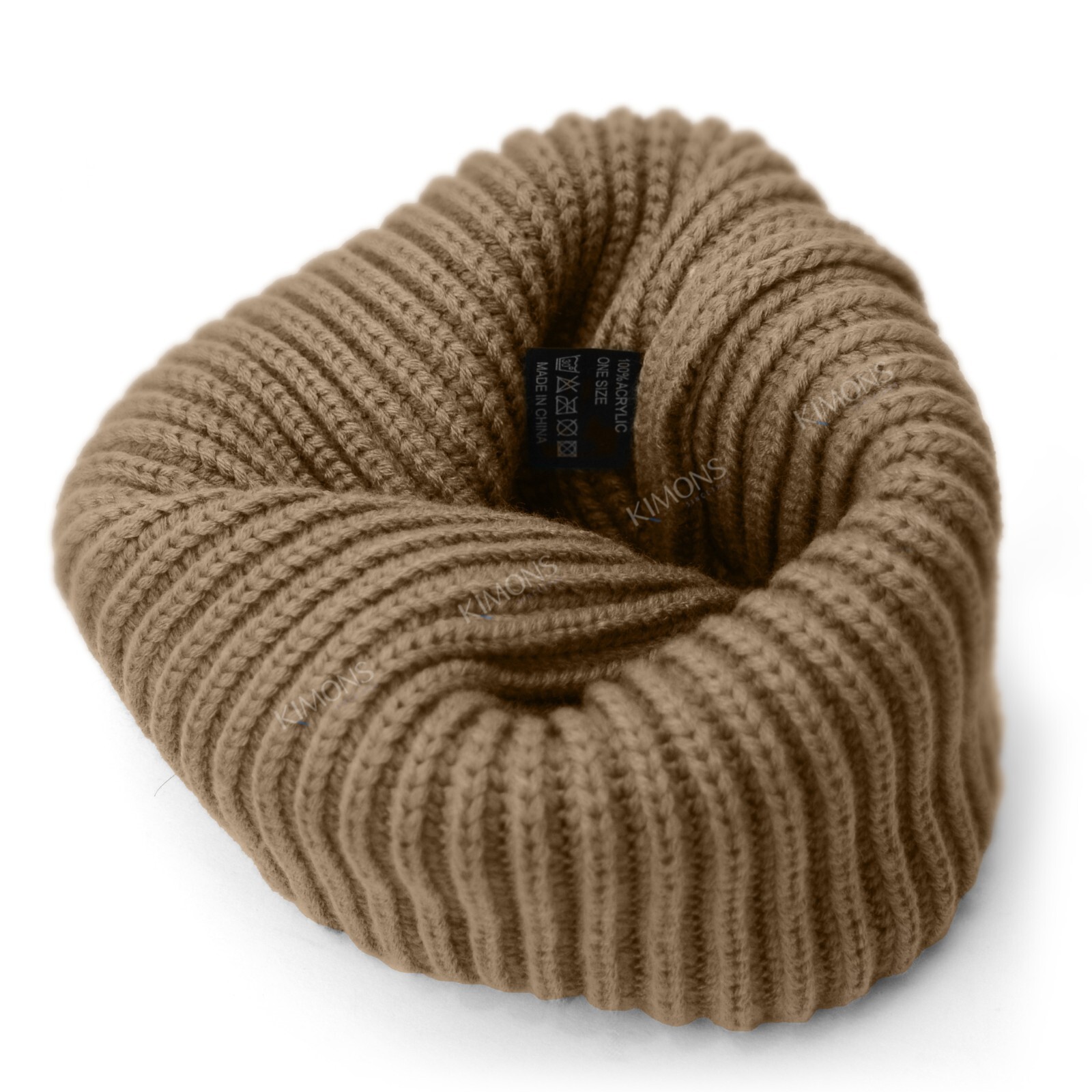 Thick Ribbed Beanie Knit Ski Cap Skull Hat Warm Solid Color Winter Cuff Blank