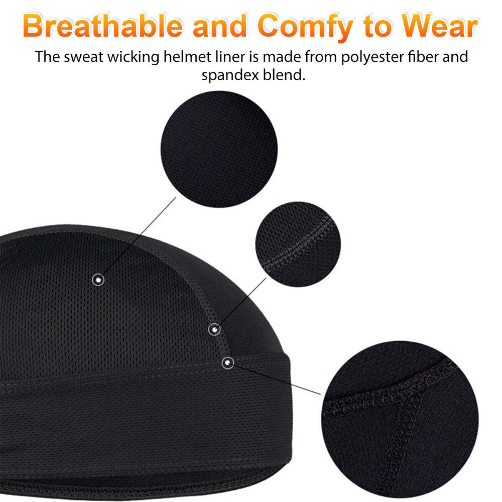 Cooling Durag Du-rag Wave Cap Hat Doo Rag Biker Bandana Head Wrap Skull Cap