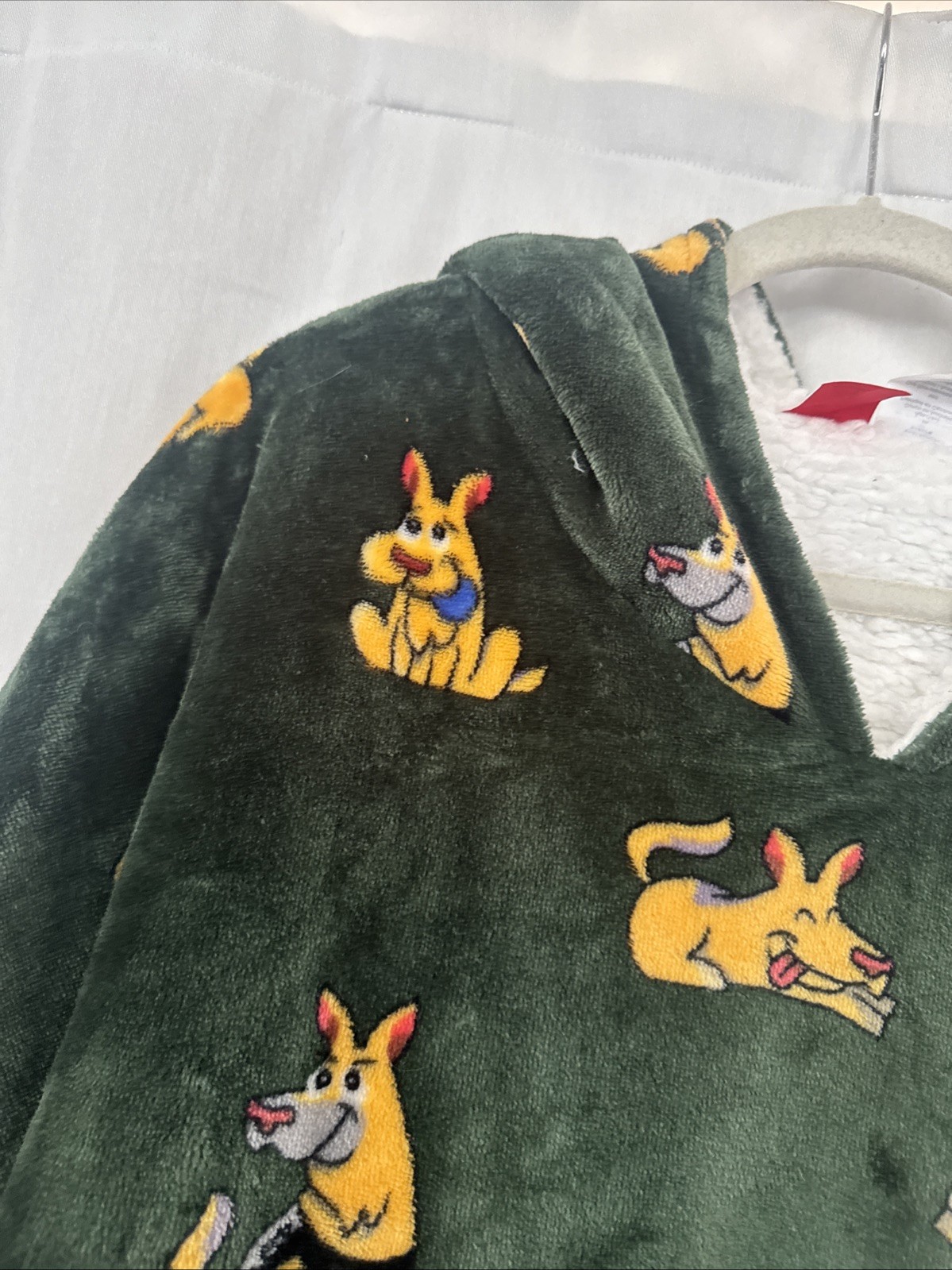 Oodie Oversized Blanket Hoodie Sherpa Adult One-Size All Over Dog Print