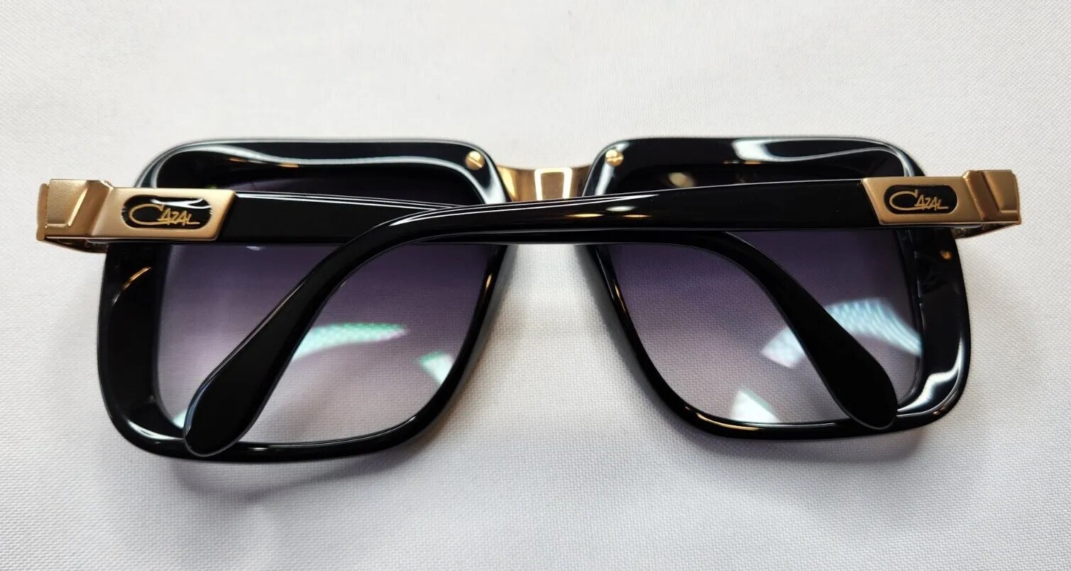 CAZAL LEGENDS MOD. 616/3 COL. 001 BLACK GOLD SUNGLASSES MADE IN GERMANY