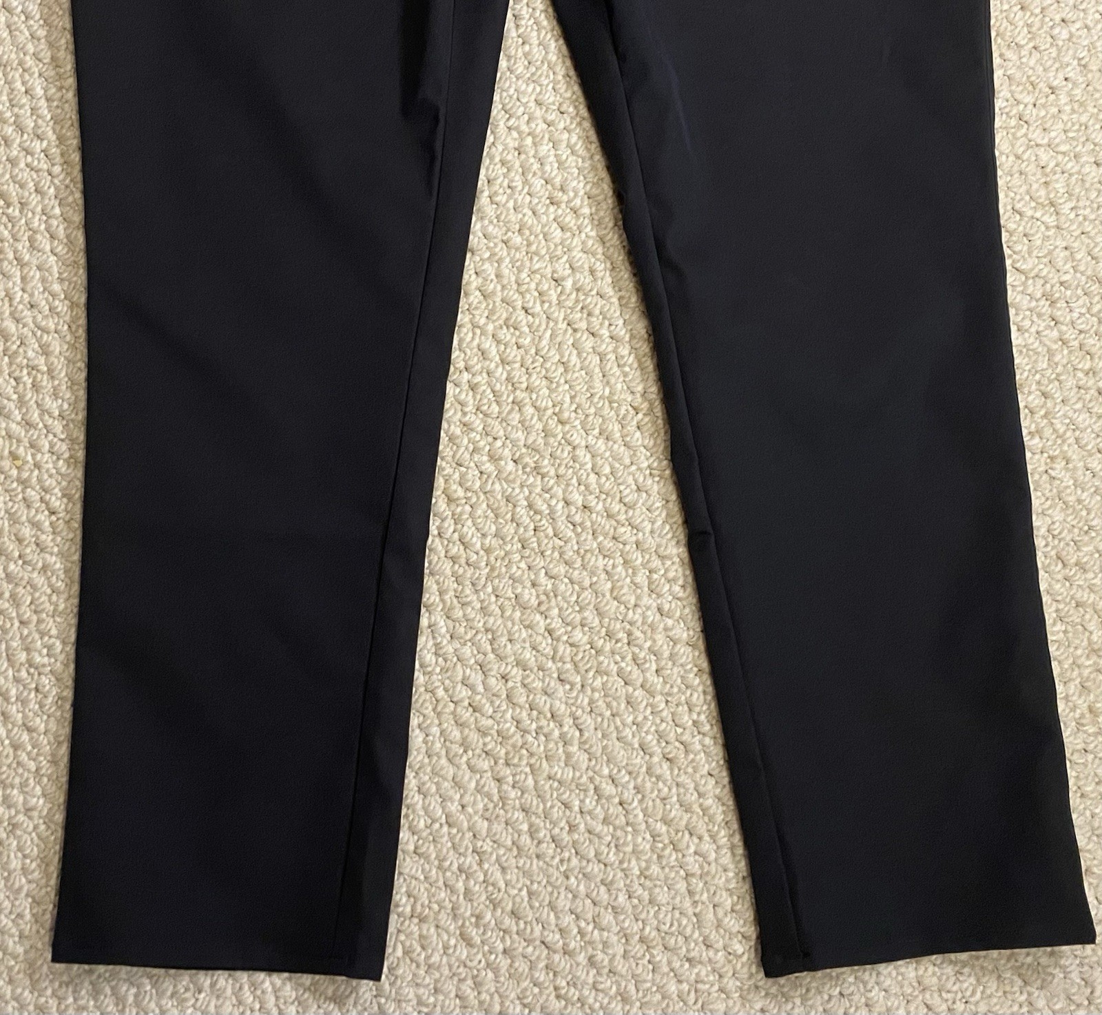 Peter Millar Golf Pants 40 x 30 Mens EB66 Performance Zip Fly Black
