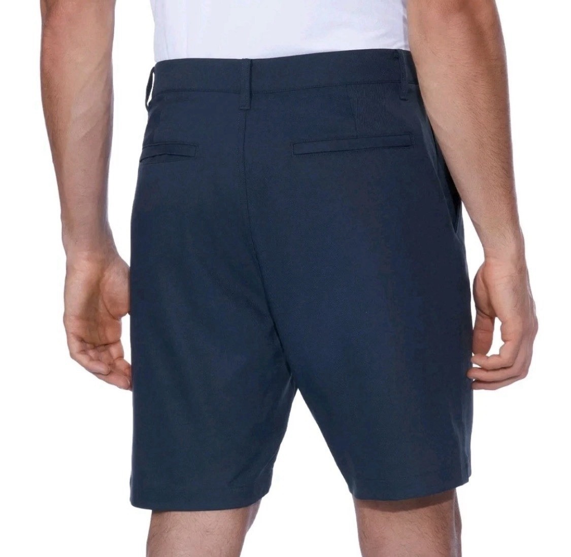 NEW Kirkland Signature Men’s Performance Shorts Comfort Waistband Navy 40