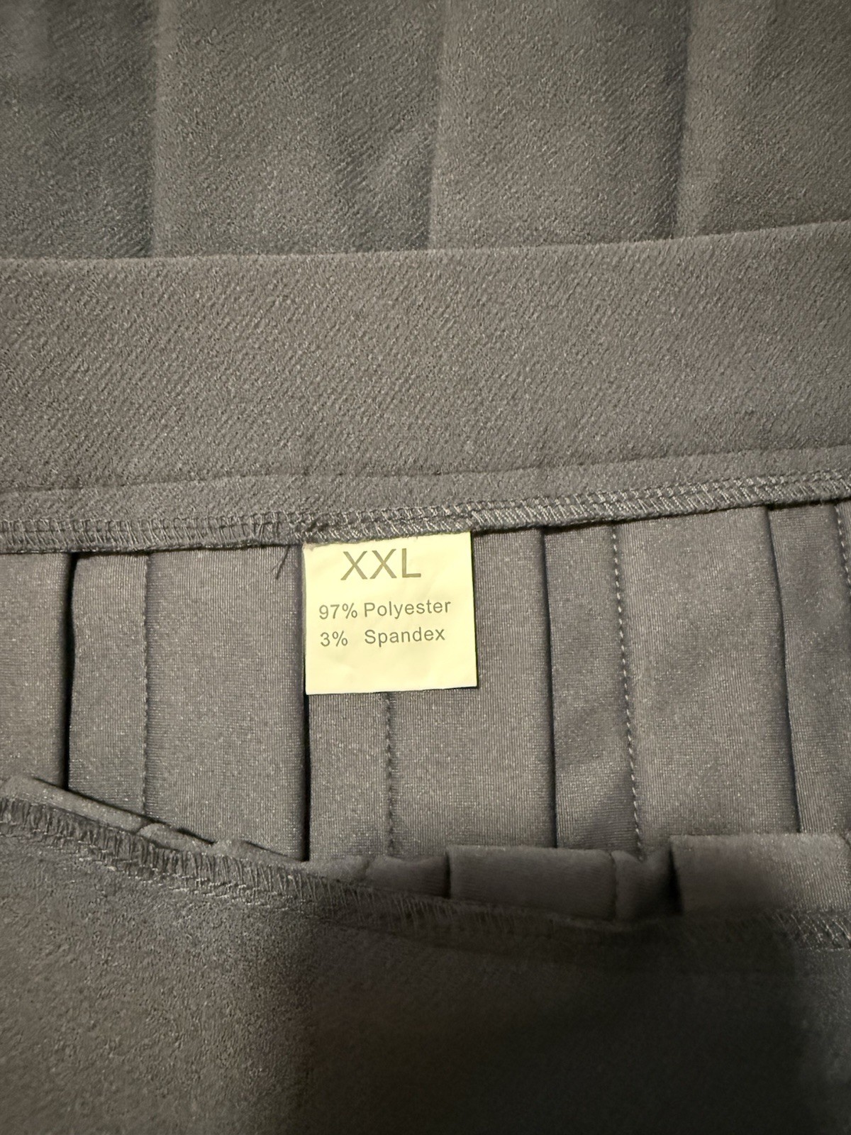 Womens Gray Solid Pleated Mini Skirt