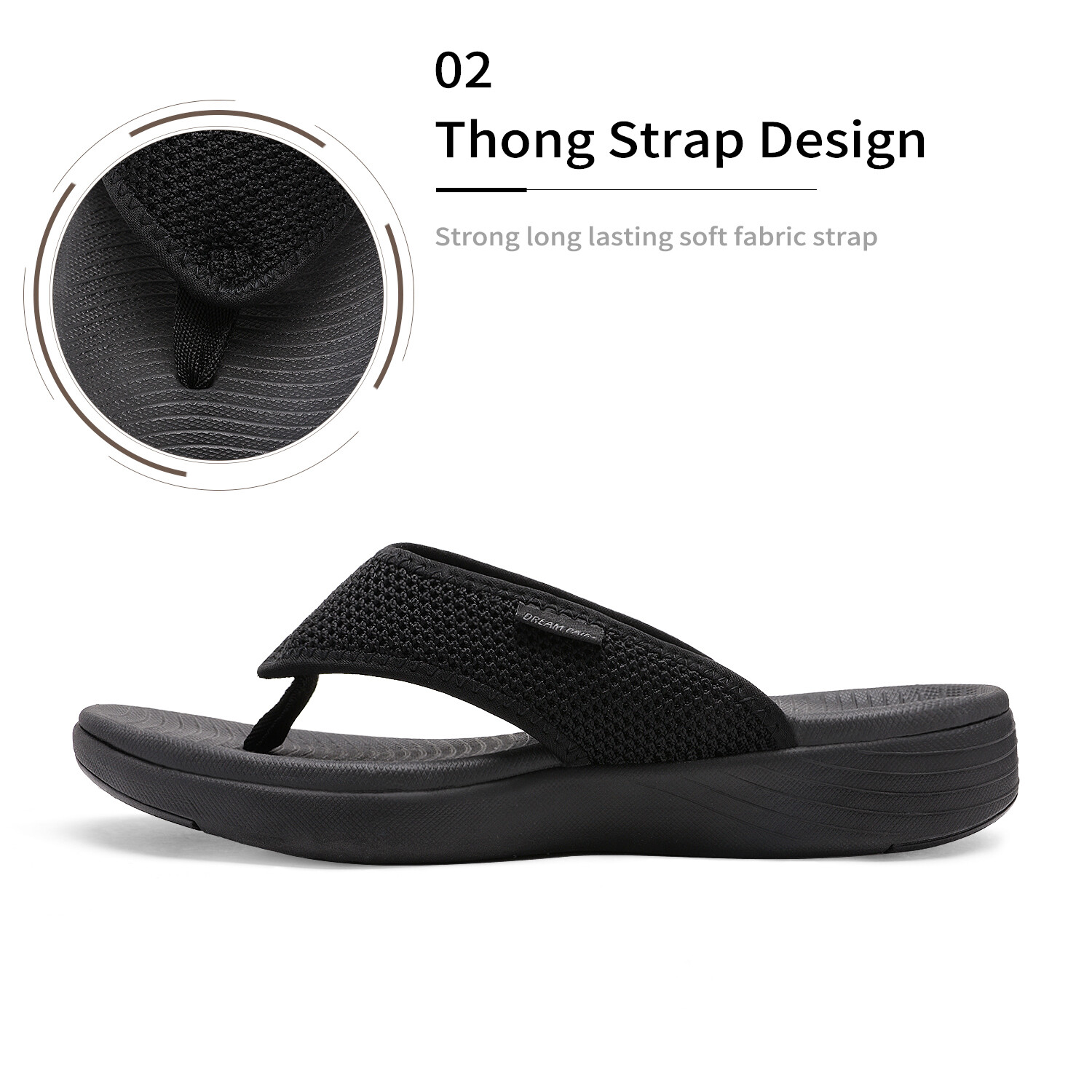 Womens Arch Support Soft Cushion Flip Flops Thong Sandals Slippers Shoes Size US