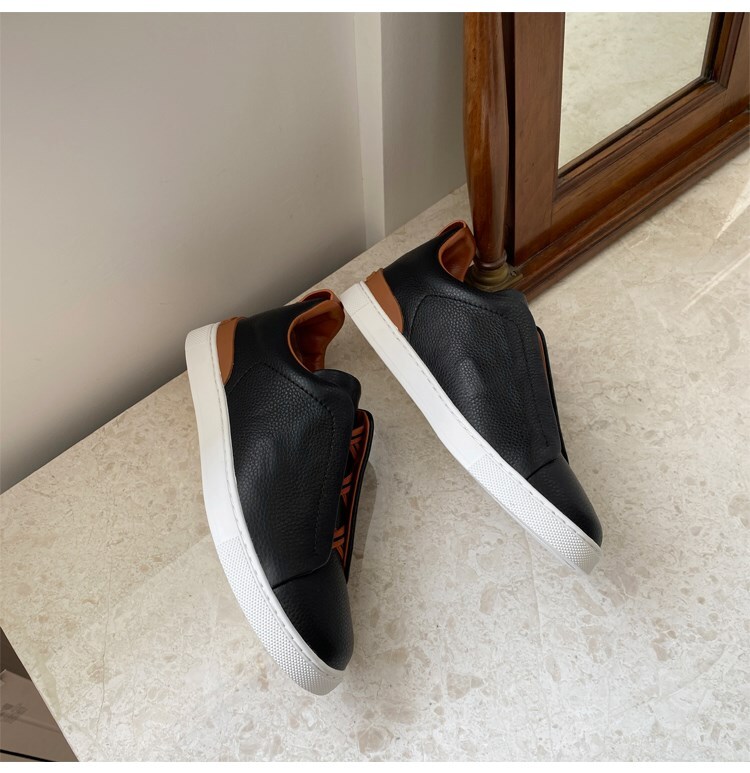 Men’s leather breathable sneakers Size 39-46