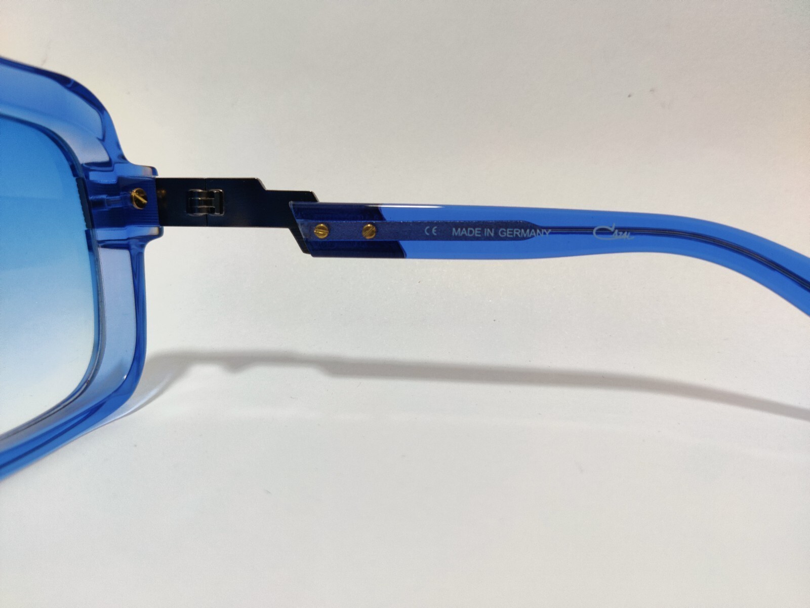 Cazal Sunglasses Night Blue Crystal Gun Metal Frame Blue Lens unisex Glasses