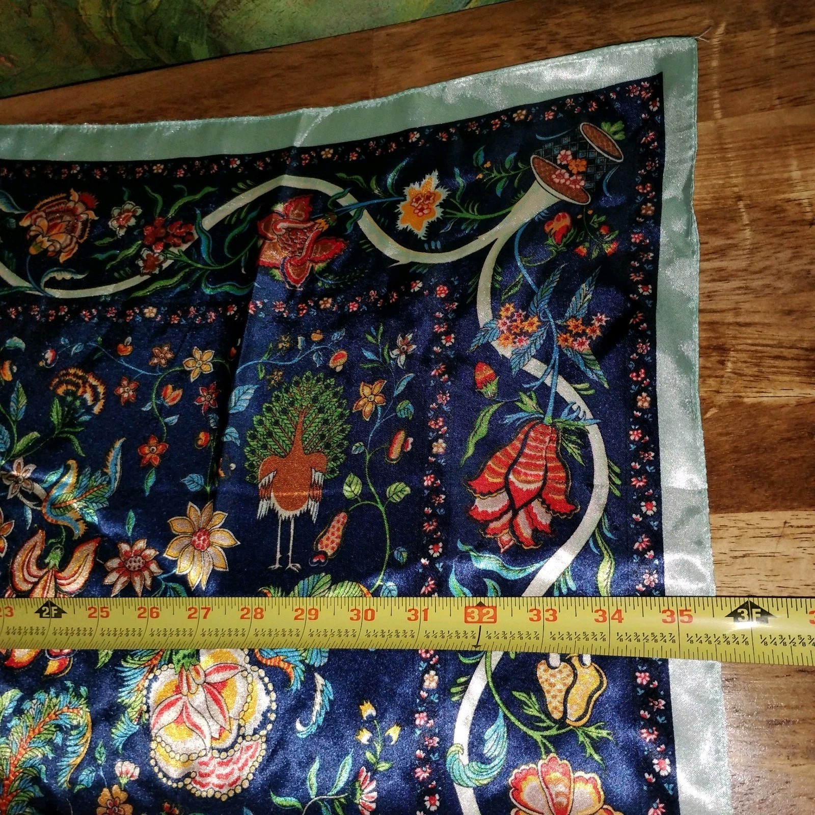 Liberty Of London 100% Silk Tree Of Life Scarf-Made In Italy- 35″ Square