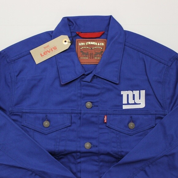 Levi’s Mens New York Giants Twill Trucker Button-Up Jacket 181940007