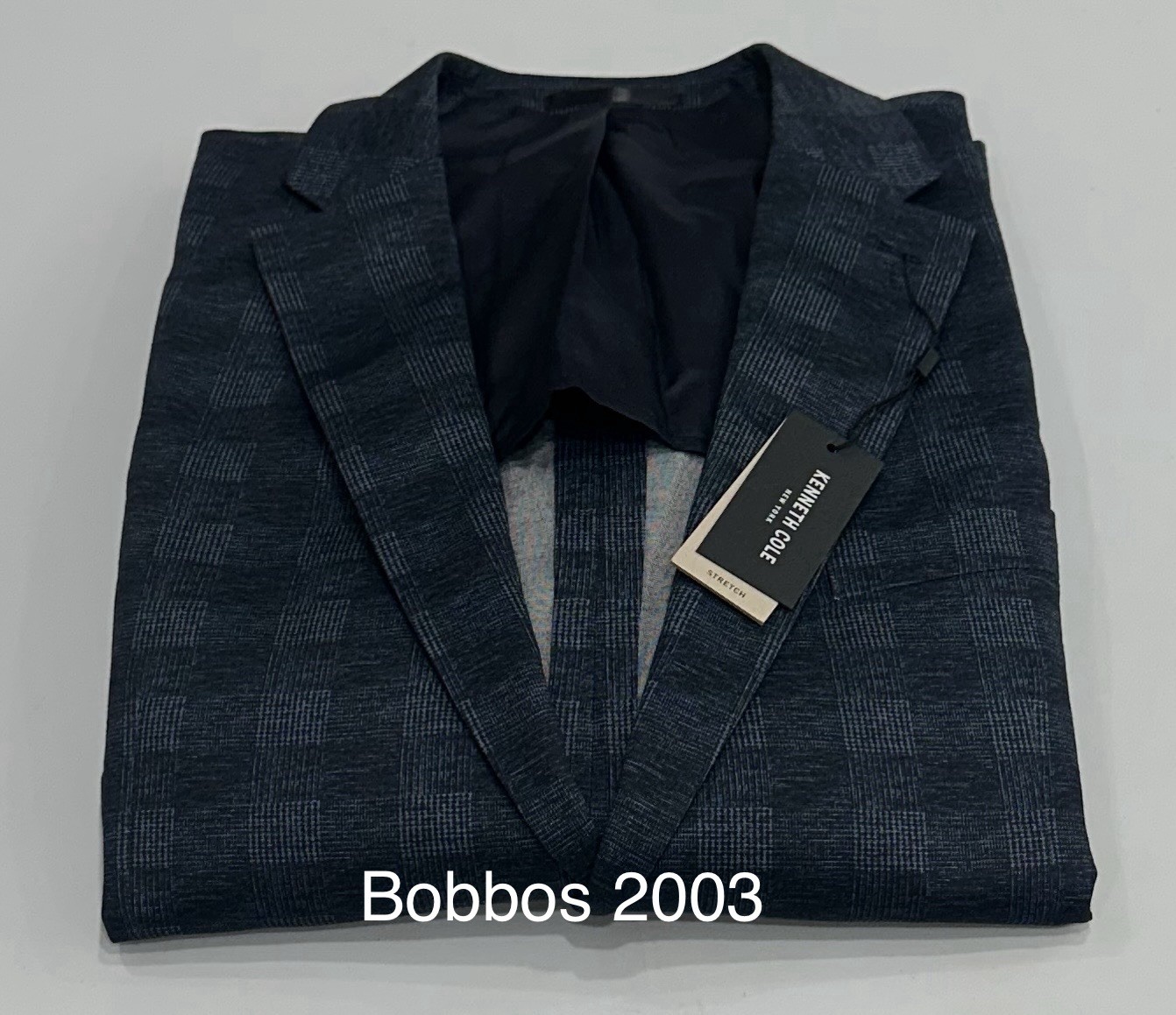 Kenneth Cole New York Men’s Slim Stretch Suit Jacket, Blue, Size XL