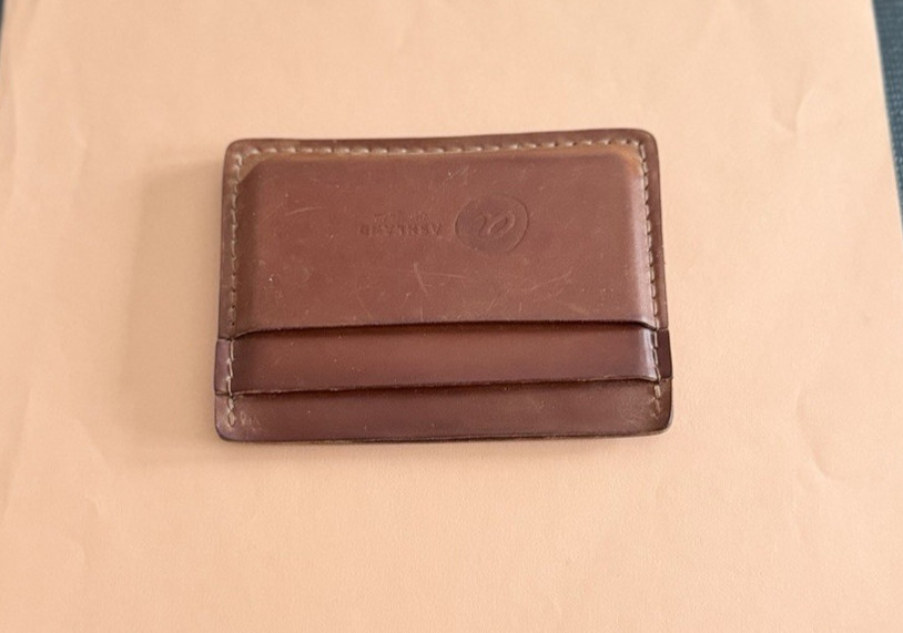 Ashland Leather Wallet Shell Cordovan Frank the Enforcer Brown Preowned