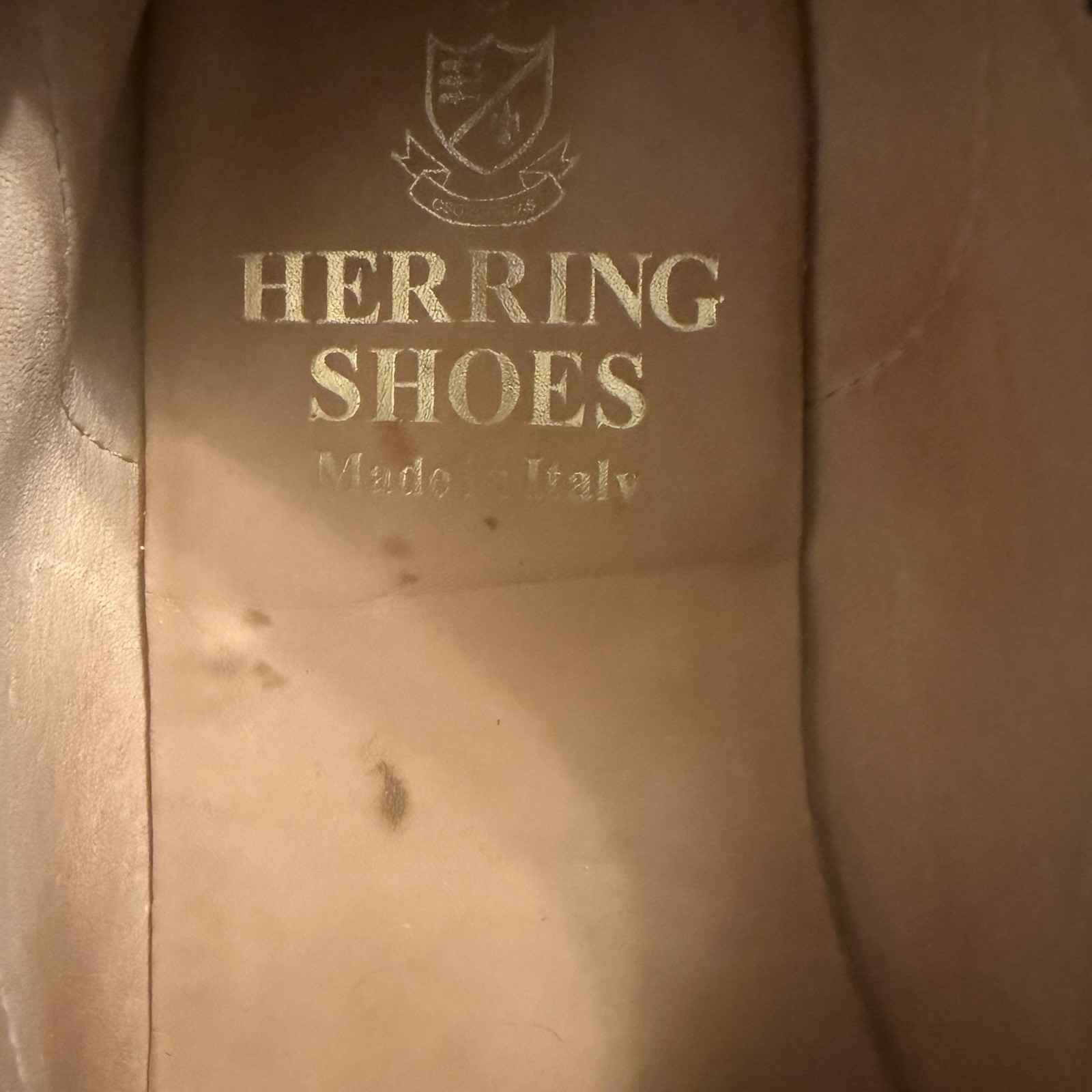 Herrings Shoes Men’s Blue Suede Slip-On Loafers Made In Italy Leather Sole US 8