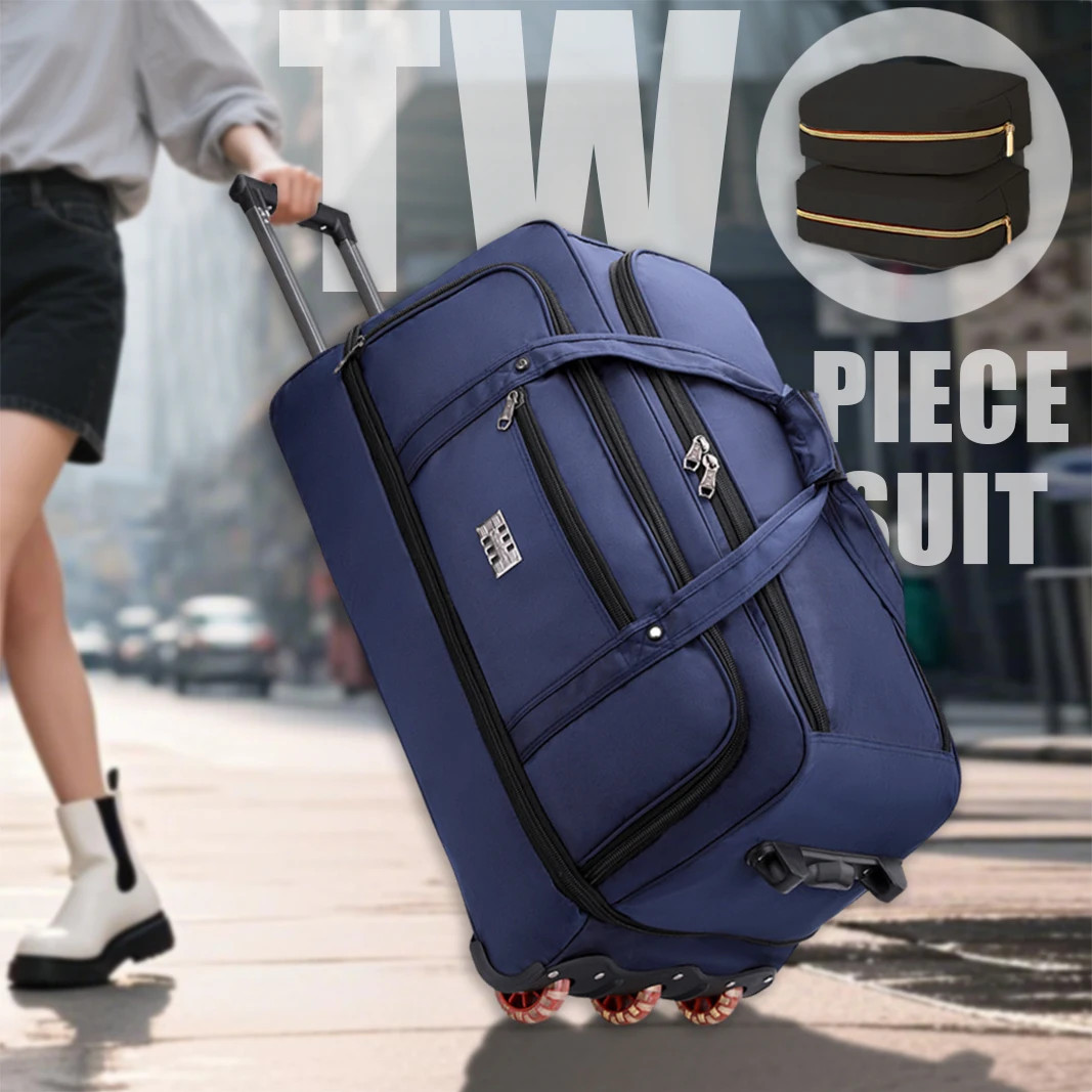 Multifunctional Trolley Travel Bag, Large-Capacity Men’S and Women’S Business Bo