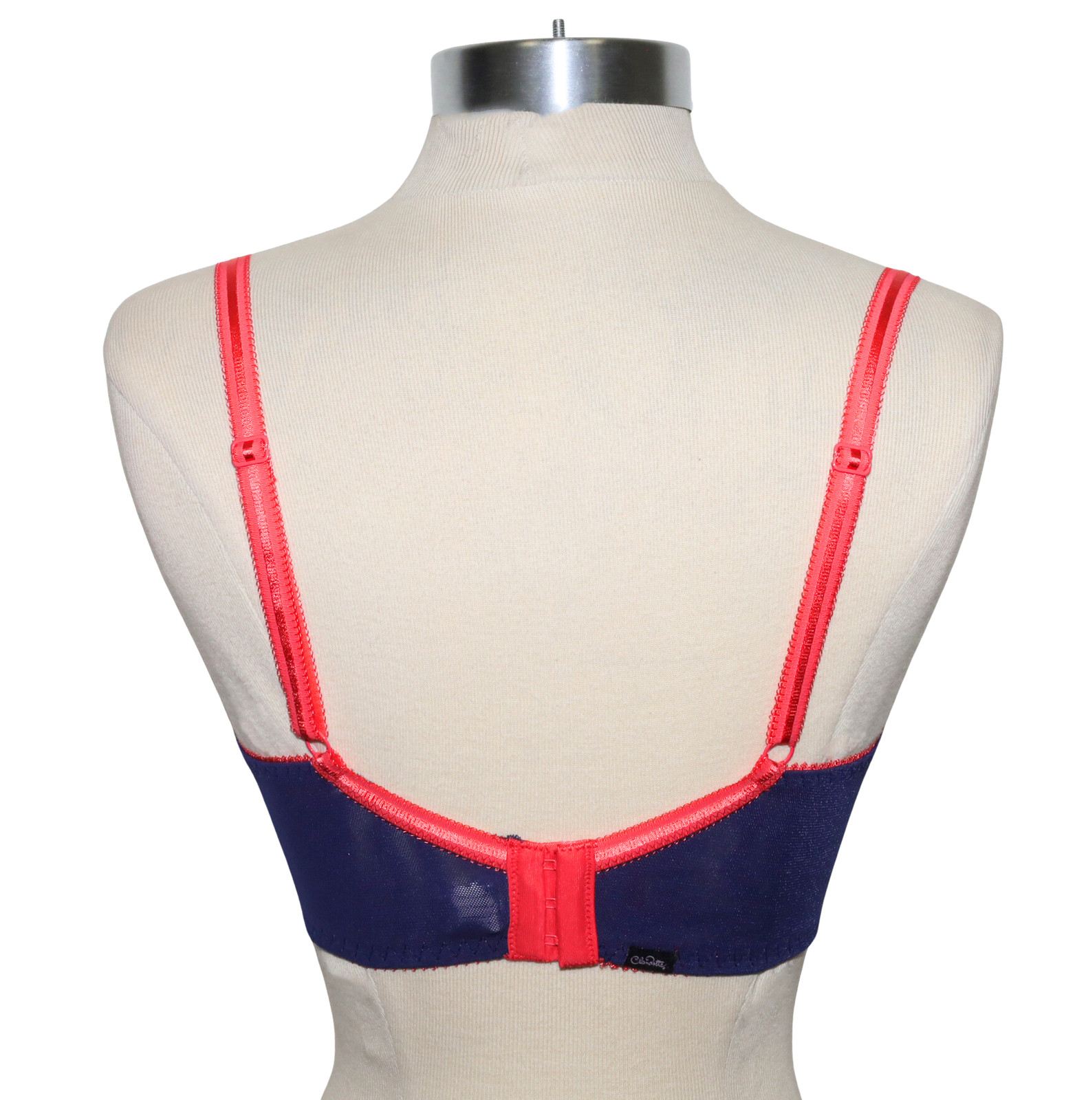 Claudette Dessous Full-Coverage Peacoat Polka Dot Bra