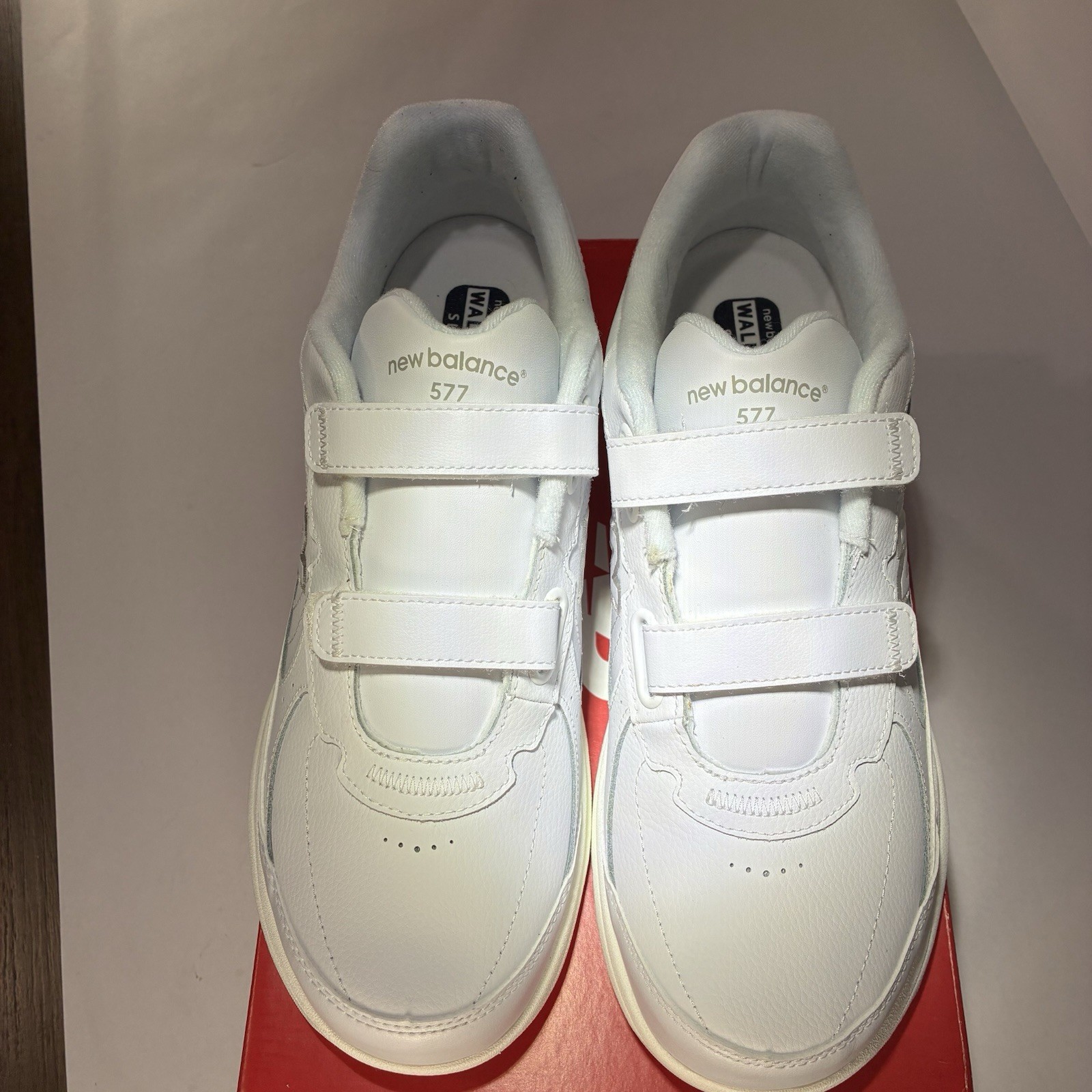 New Balance 577 SL2 Men’s Walking Sneakers Size 11.5 Hook Loop White