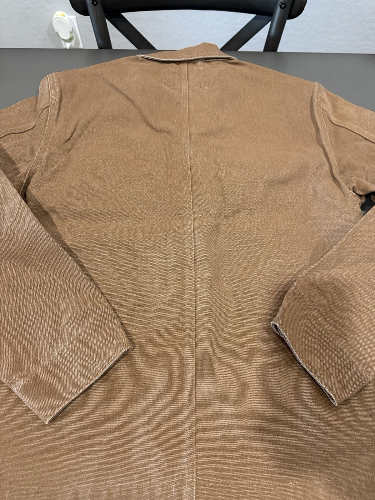 Taylor Stitch The Longshore Jacket In Tobacco Chipped Canvas Size XL 44
