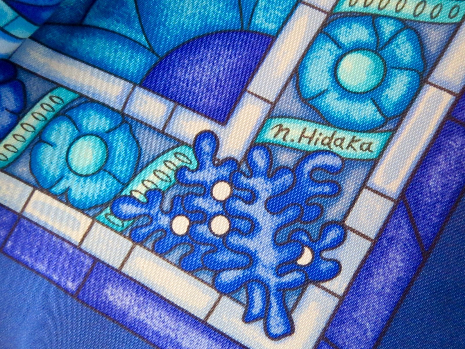 New in Box HERMES SCARF “Lumieres de Paris” Bright Blue Square Scarf 35″