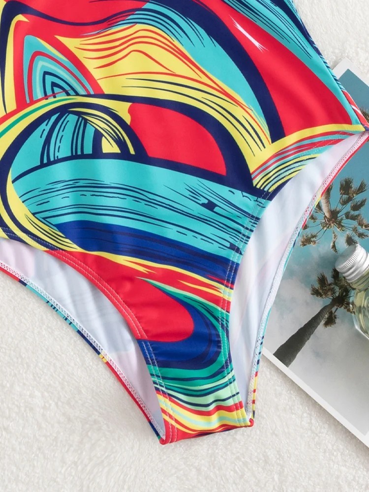 One Piece Swimming Costume Tummy Control Ruched Swimsuit Size 6,8,10,12,14,16+