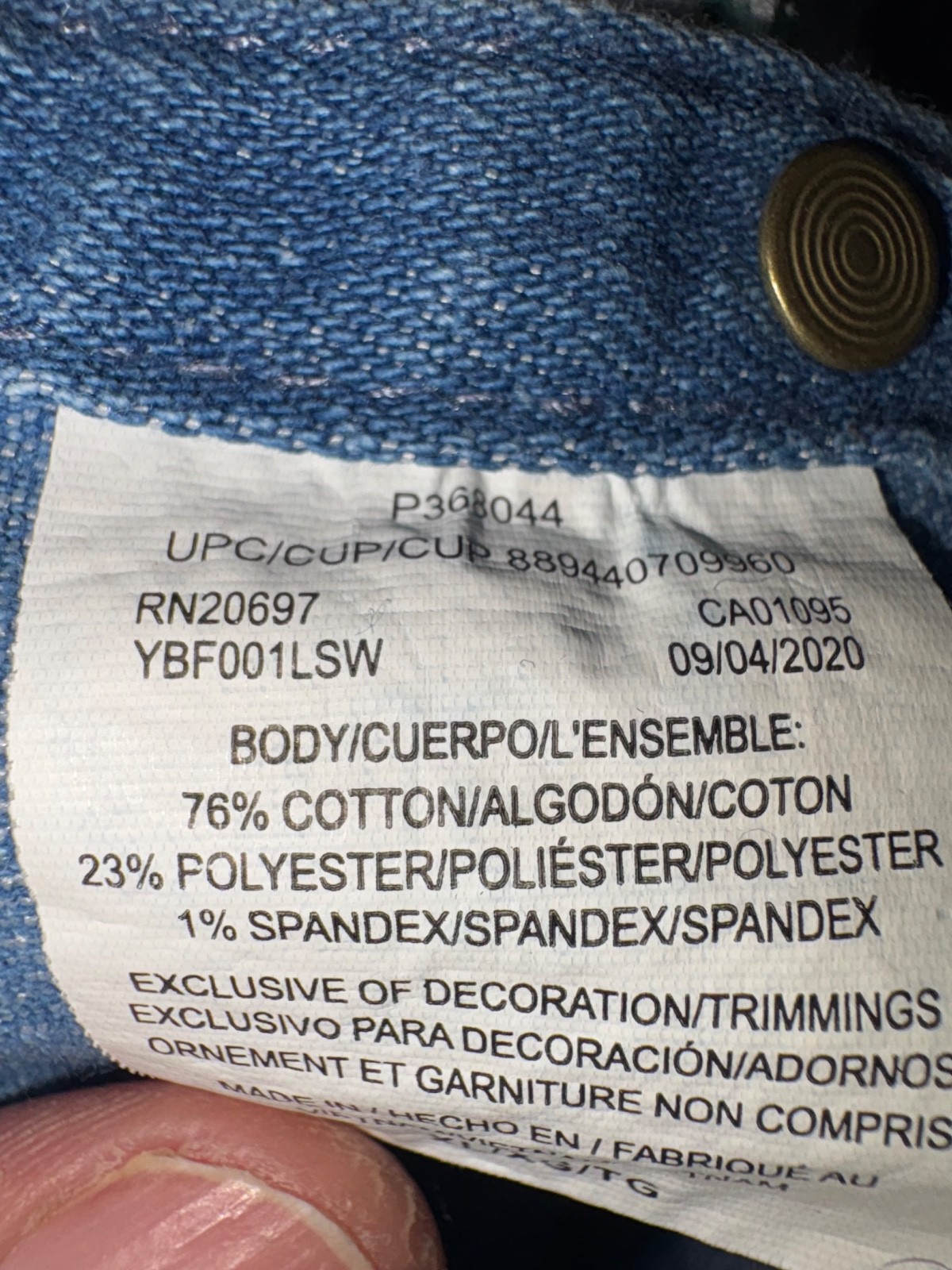 Liberty Overalls Mens XL Blue Denim Bib Relaxed Stretch Straight Leg Workwear