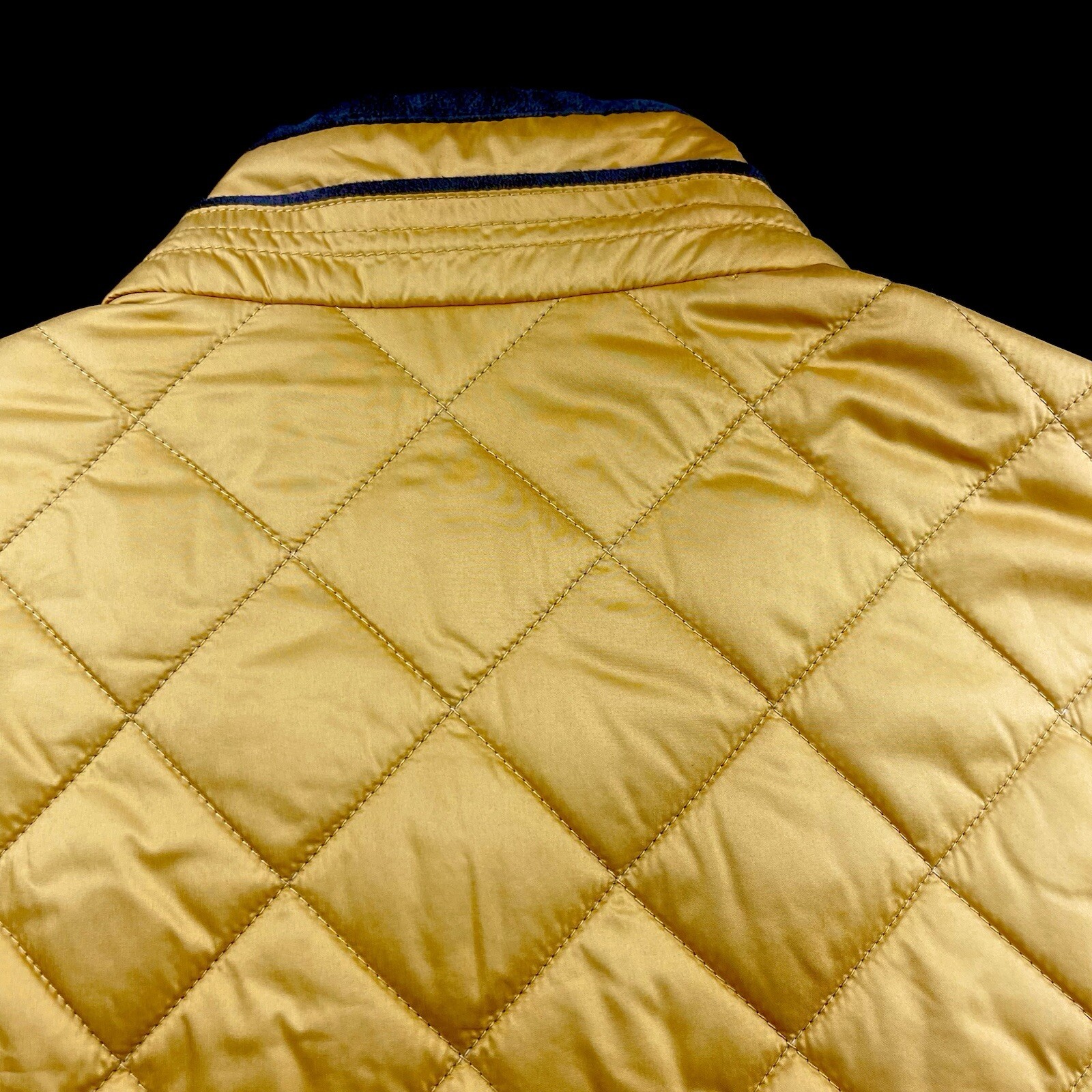 Peter Millar Crown Essex Full Zip Quilted Puffer Vest Jacket Dijon Medium $230