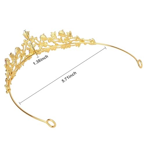 Tiara Crowns for Women Girls, Sparkling Rhinestone Tiara, Princess Crown, Pink