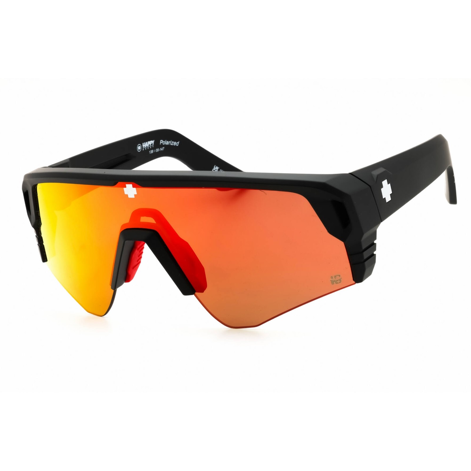 SPY Unisex Sunglasses Shield Black Half Rim Frame MONOLITH SPEED 6700000000230