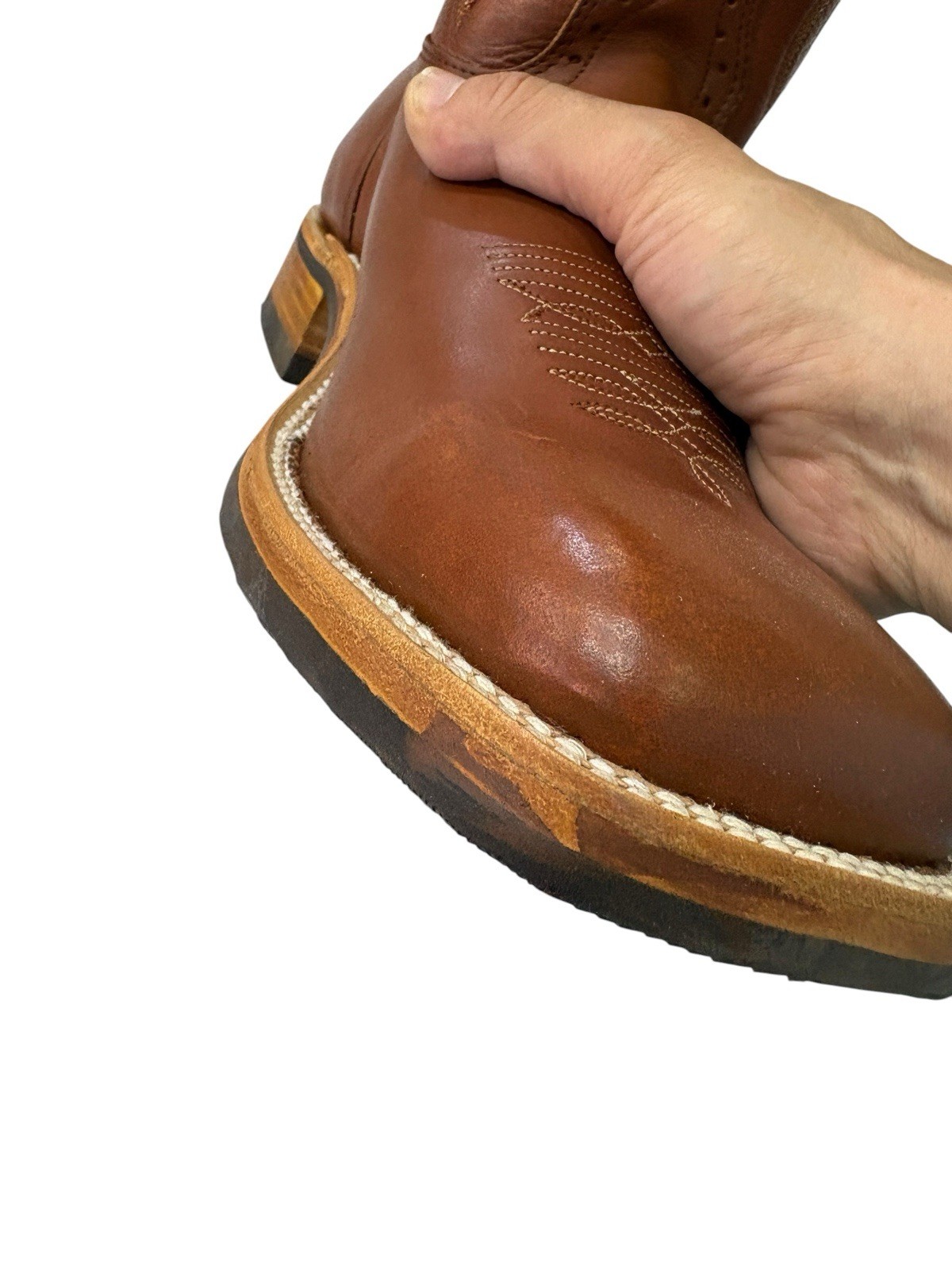 Hondo 2644 Maple Crazy Horse, Full Rubber Sole Cowboy Boots FACTORY SECONDS