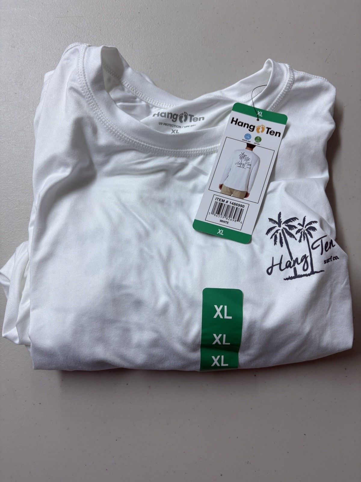 Hang Ten Men’s Long Sleeve Sun Tee, UPF 50+, Quick-dry fabric, Lightweight