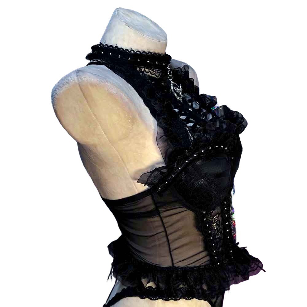 Goth Tops Y2K Grunge Gothic Tank Kawaii Emo Clothing Ladies Punk Rock Clothes