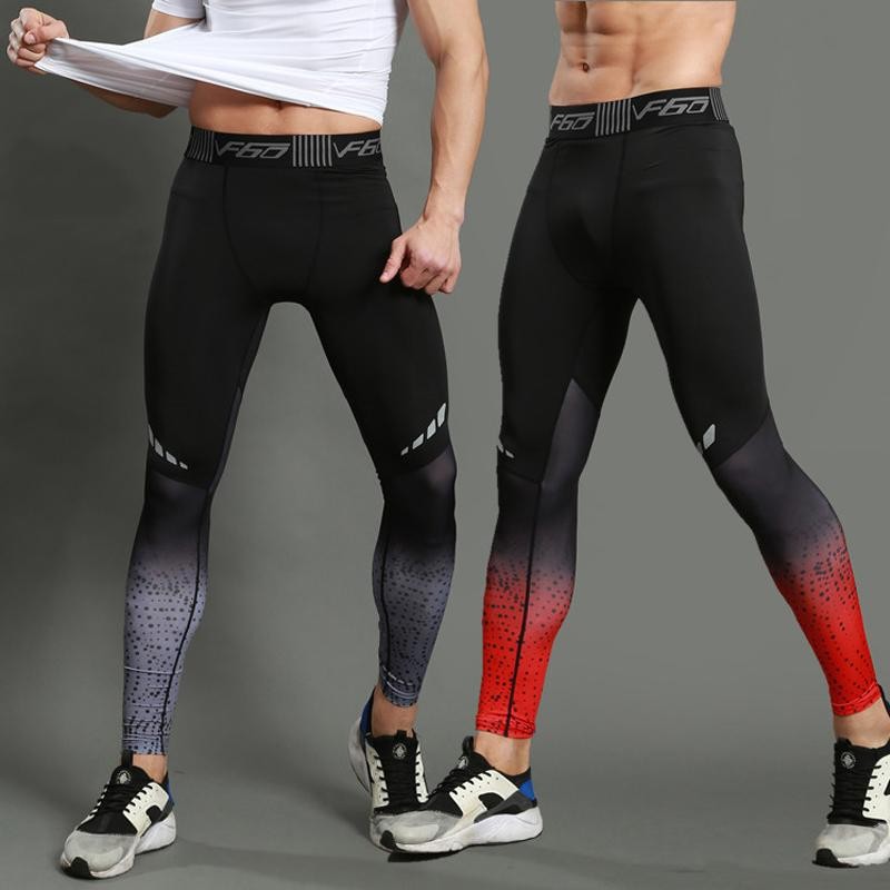 Mens Compression Pants Quick Dry Fit Sportswear Running Tights Men