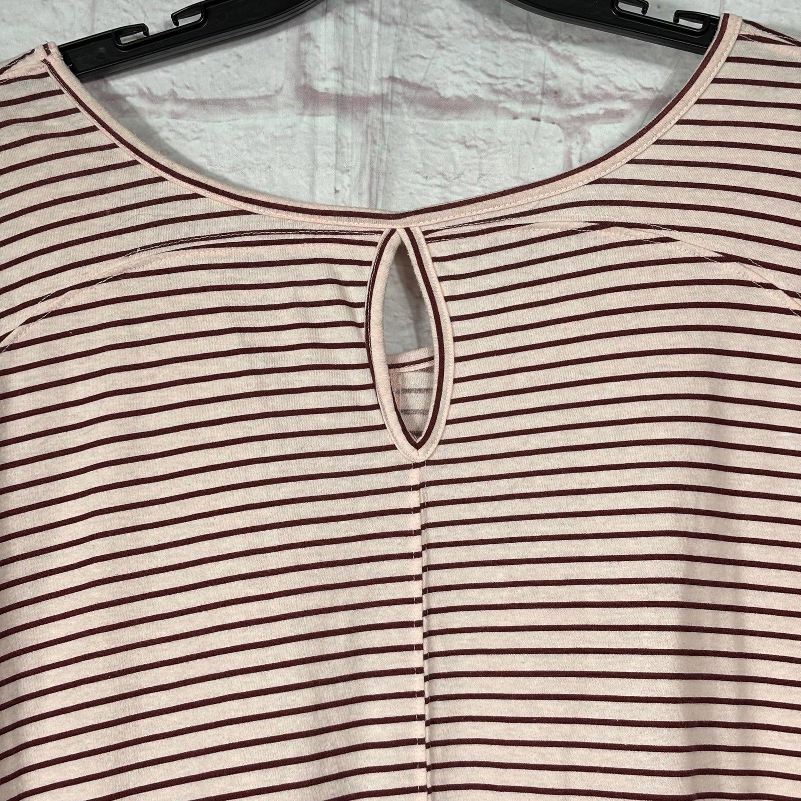 Lane Bryant Striped 3/4 Sleeve Top Size 18/20
