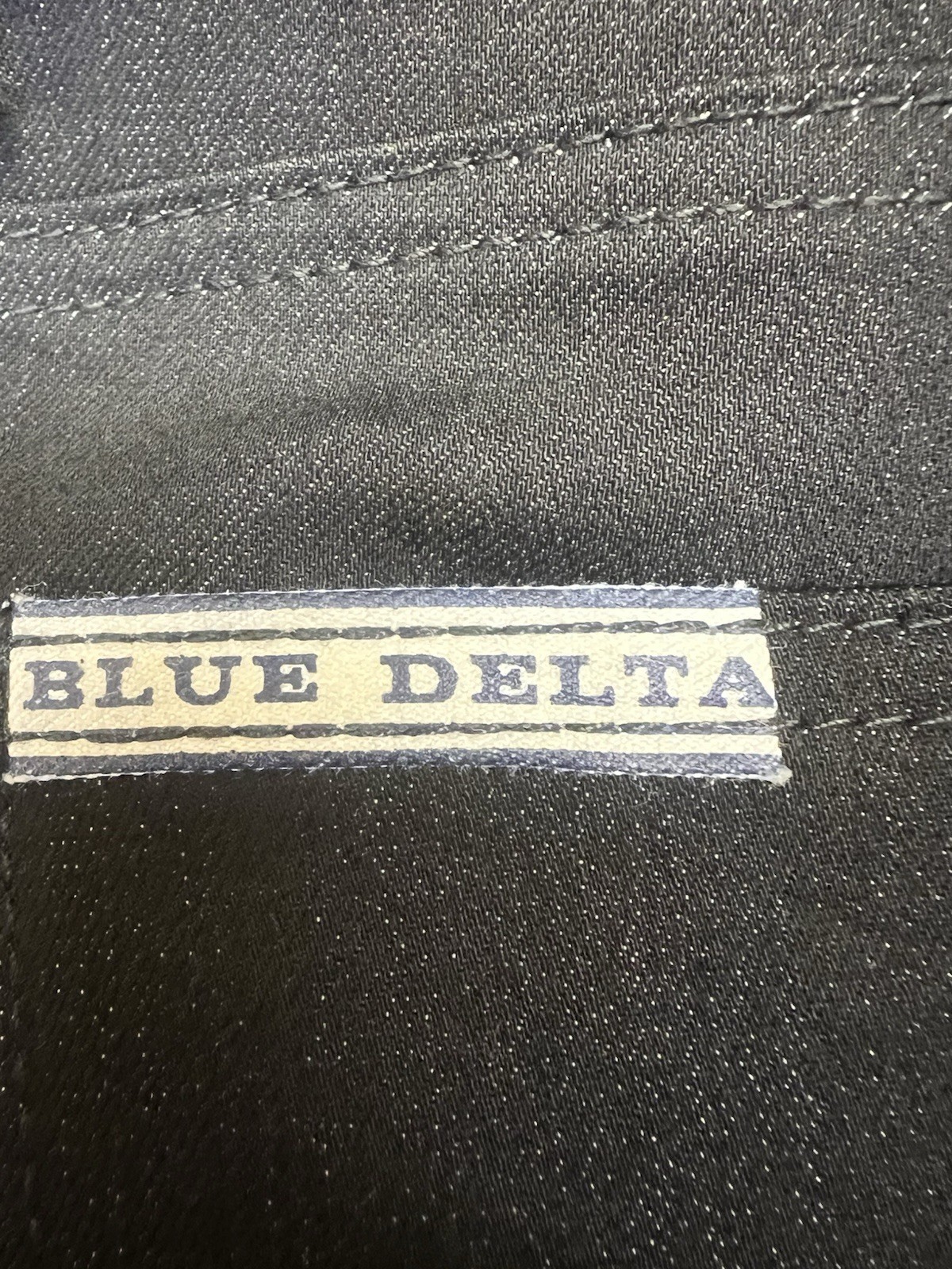 Blue Delta Womens Jeans Straight Mid Rise RW28 Dry Clean Casual Black